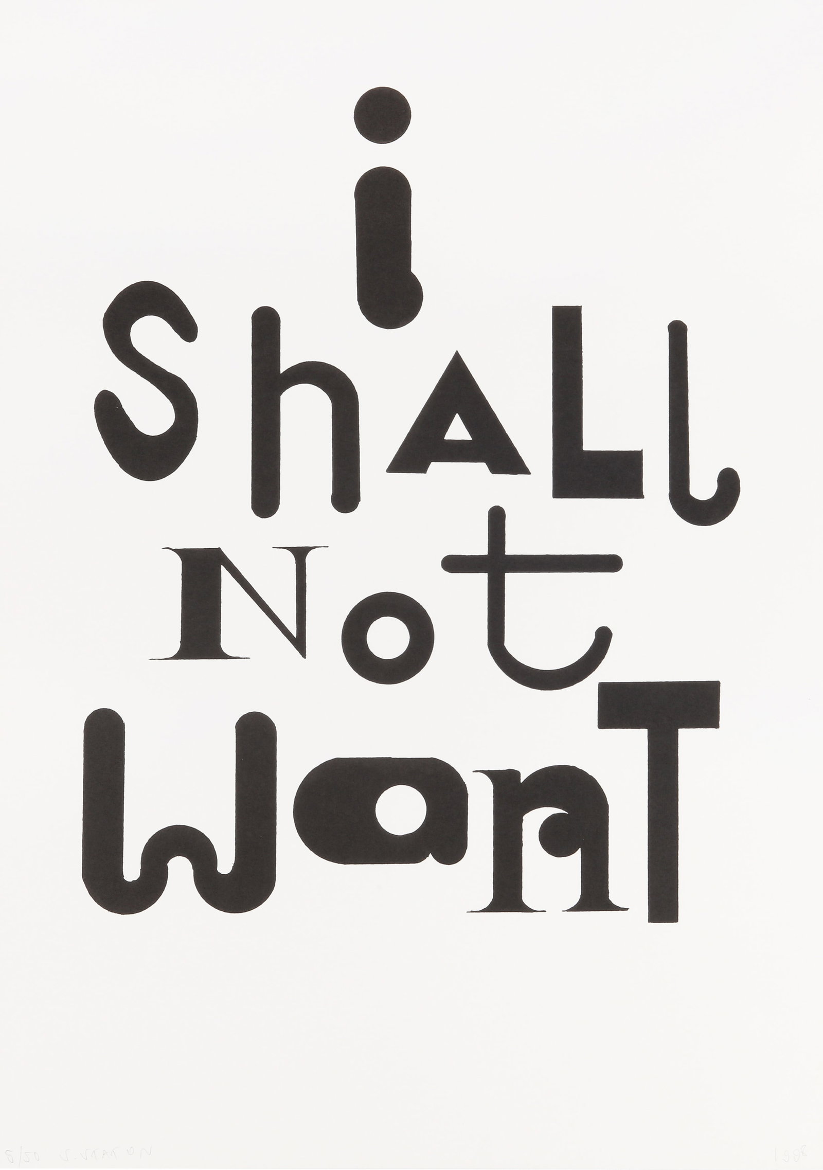 § Sarah Staton (British, b.1961) I Shall Not Want (1 of 1)