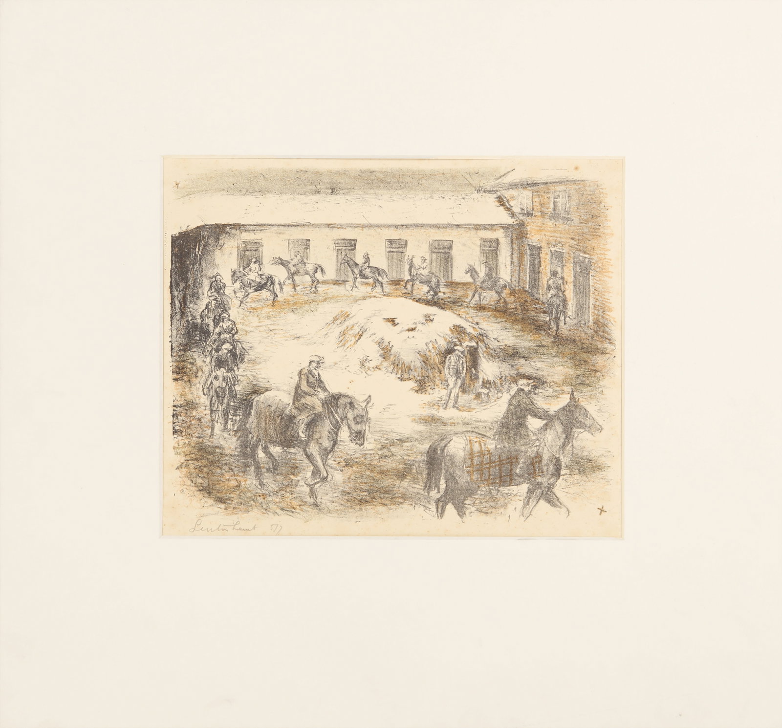 § Lynton Lamb (British 1907-1977) Exercise in the Snow - 2