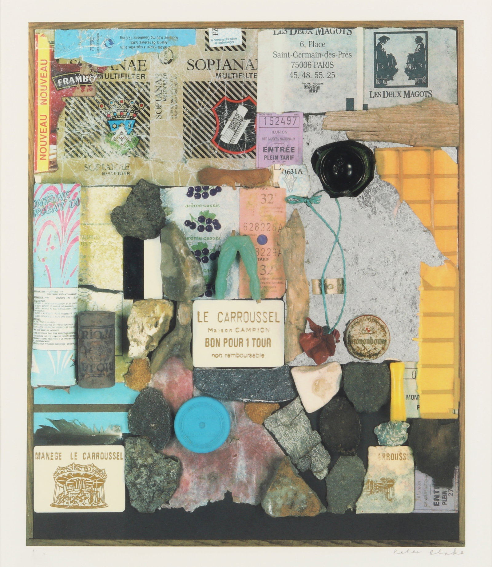 § Sir Peter Blake C.B.E. R.A. (British 1932-1979) A Walk in the Tuileries Garden (1 of 1)