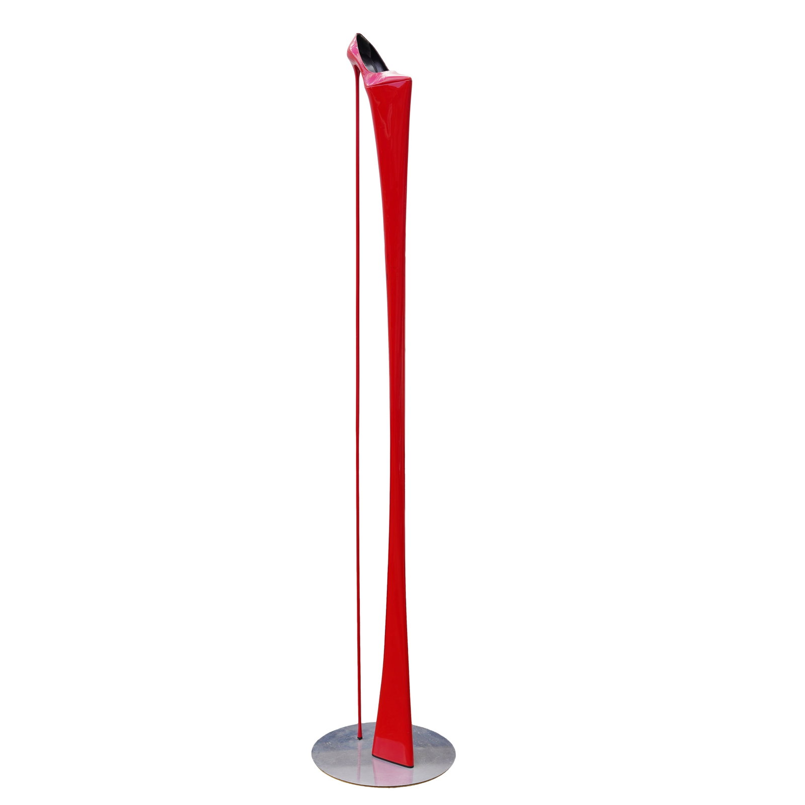 Darren Lago (b. 1965) Stilletto Stalactite steel: Darren Lago (b. 1965) Stilletto Stalactite steel Executed in 1999 Artificial resin, leather and plastic 196.9cm high