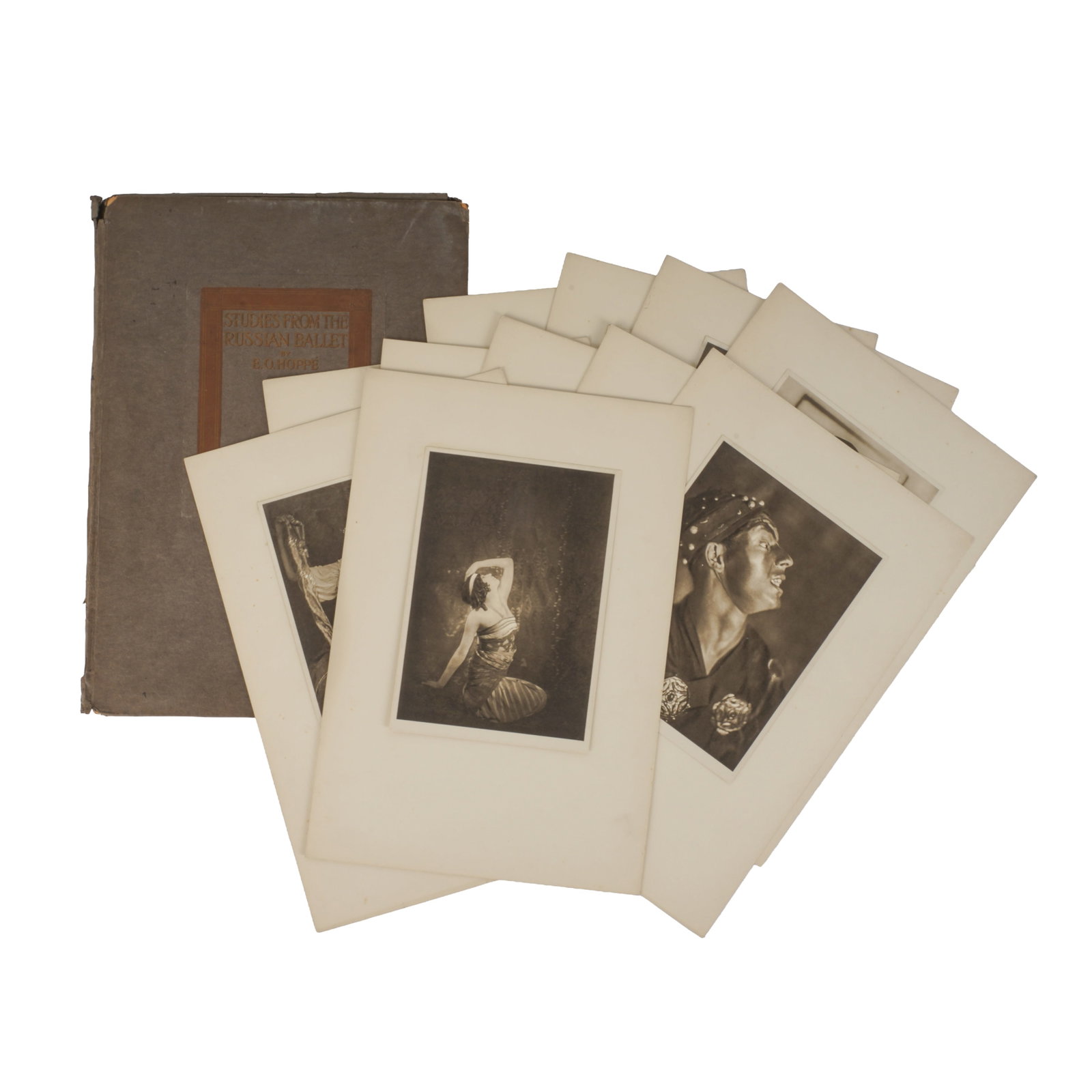 Ballet Russes, E.O. Hoppe Studies From the Russian Ballet: Ballet Russes, E.O. Hoppe Studies From the Russian Ballet 1913 eleven photogravures on wove published by The Fine Art Society, London Dimensions:Outer folder: 38 x 27cm, each mounted print: 20.5 x