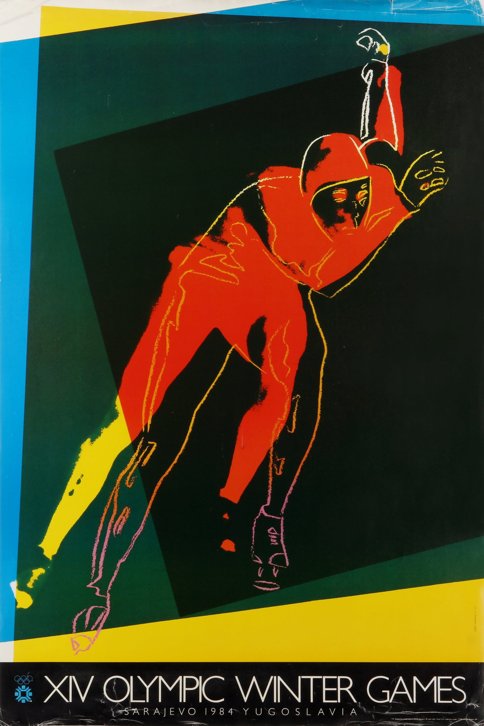 § Andy Warhol (American, 1928-1987) Speed Skater (XIV Olympic Winter Games Sarajevo 1984) (1 of 1)