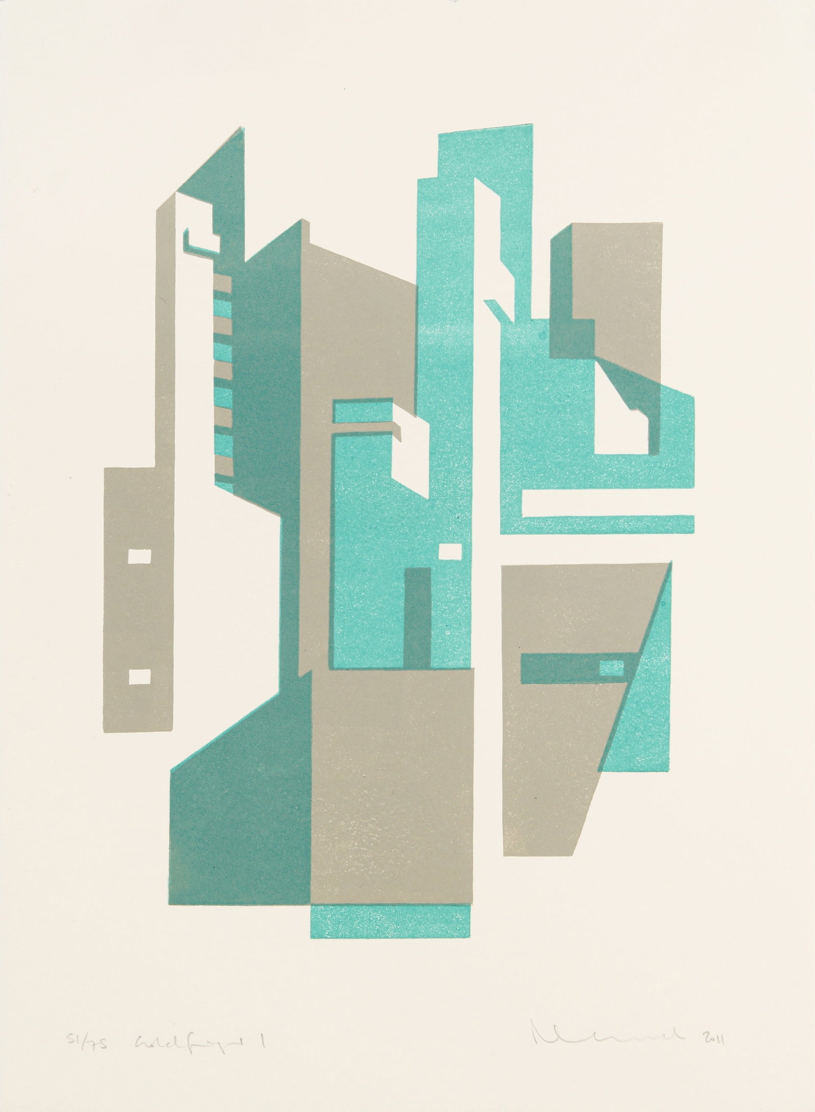 § Paul Catherall (British, b.1967) Goldfinger I: § Paul Catherall (British, b.1967) Goldfinger I 2011 signed, dated, titled and numbered 51/75 in pencil linocut in colours on wove unframed ARR Dimensions:sheet 38 x 28cm