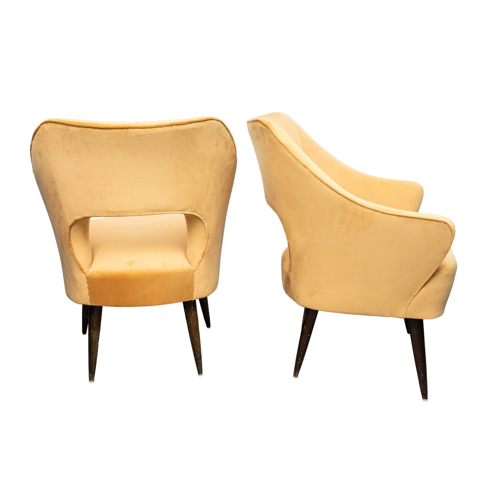 Attributed to Carlo Di Carli (Italian 1910-1999) Pair of armchairs - 2