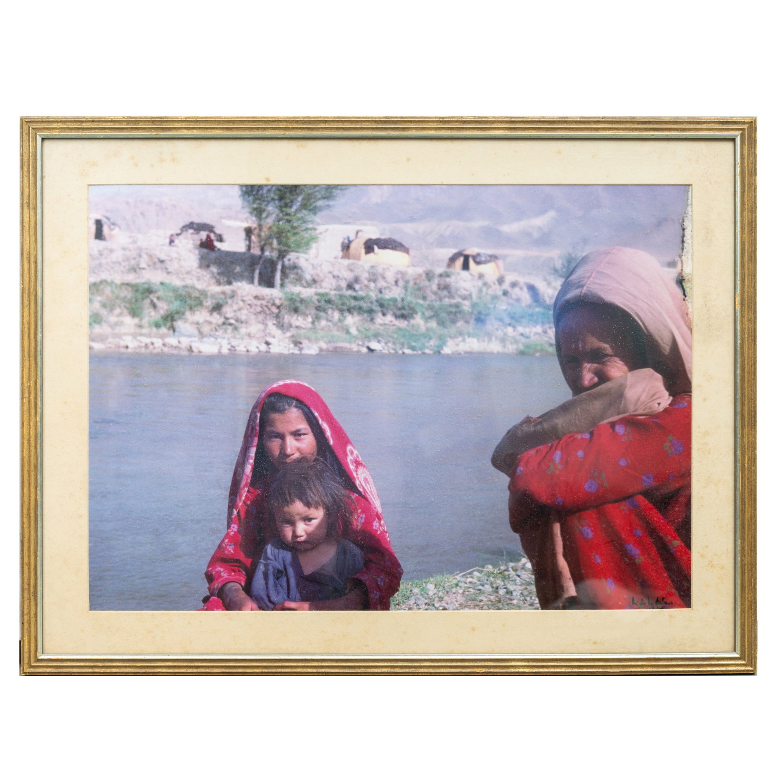 Ricardo Deantonis (20th Cenutry) Kabul River Print: Ricardo Deantonis (20th Cenutry) Kabul River Print Originally photographed 1956, this version is later signed framed Dimensions:64.5 x 84cm