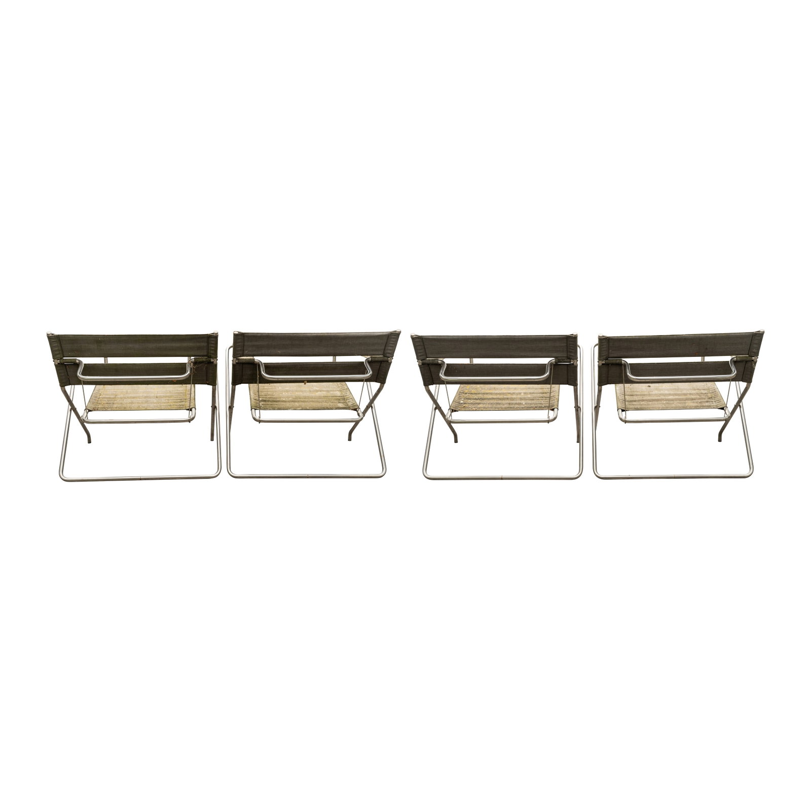 Marcel Breuer (Hungarian-American 1902-1981) for Tecta, Germany Four D4 Bauhaus folding chairs - 2