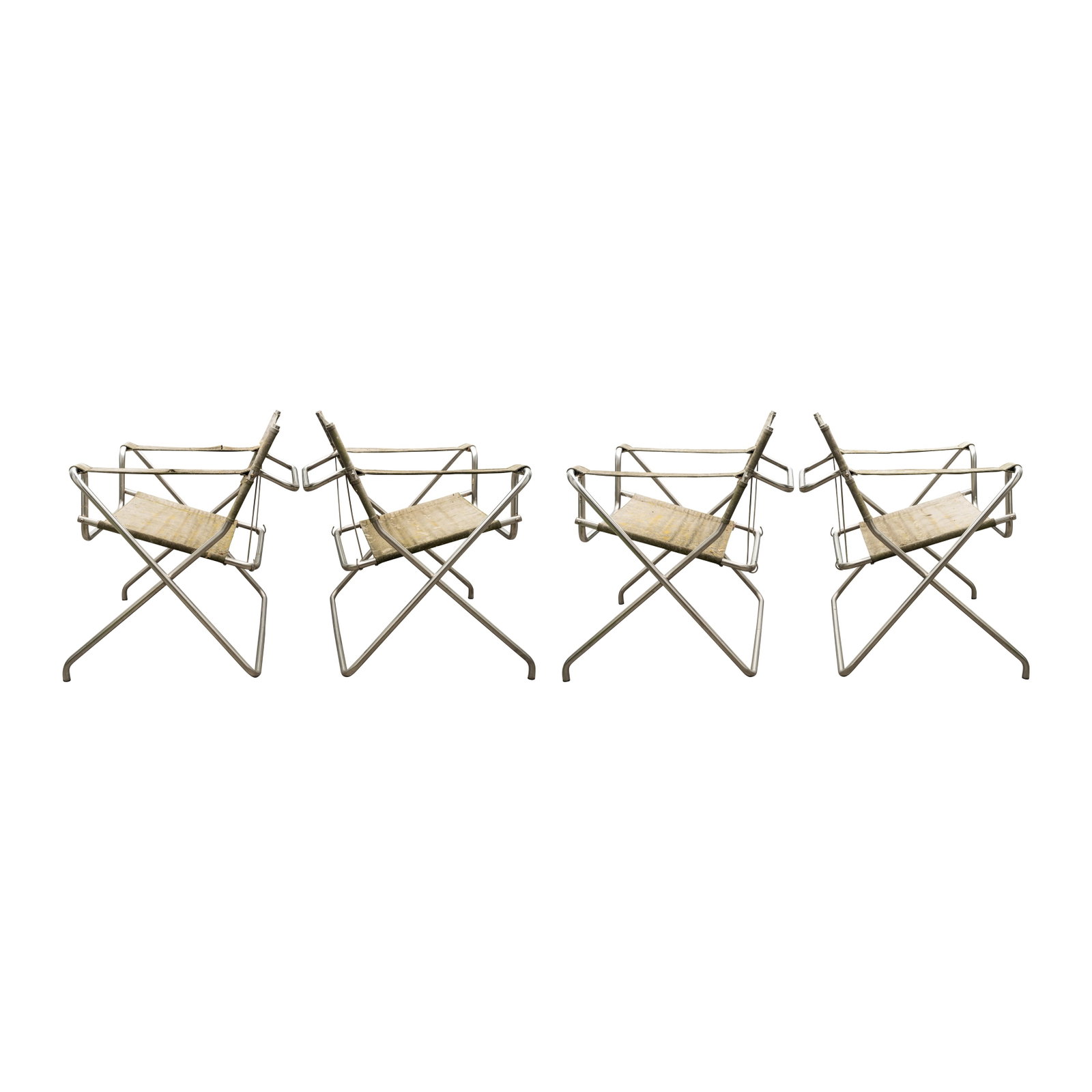 Marcel Breuer (Hungarian-American 1902-1981) for Tecta, Germany Four D4 Bauhaus folding chairs - 3