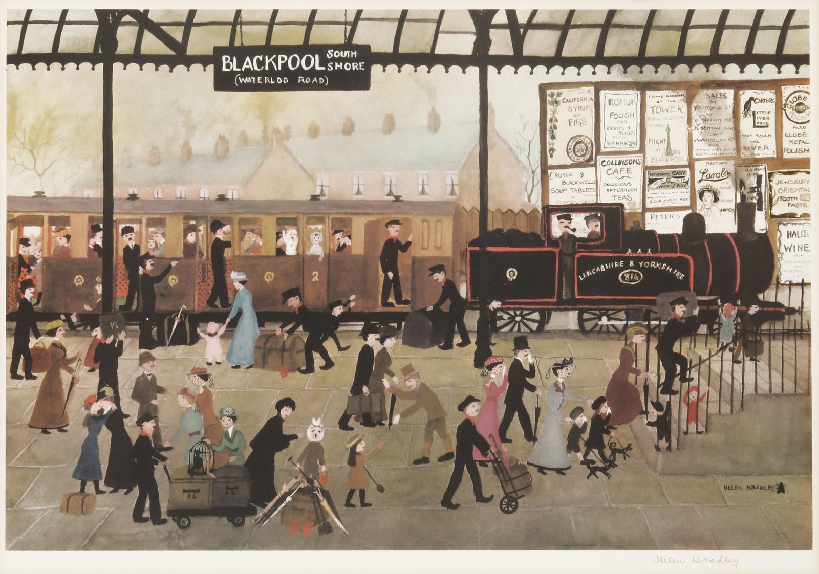 § Helen Bradley (British, 1900-1979) Blackpool Station - 2