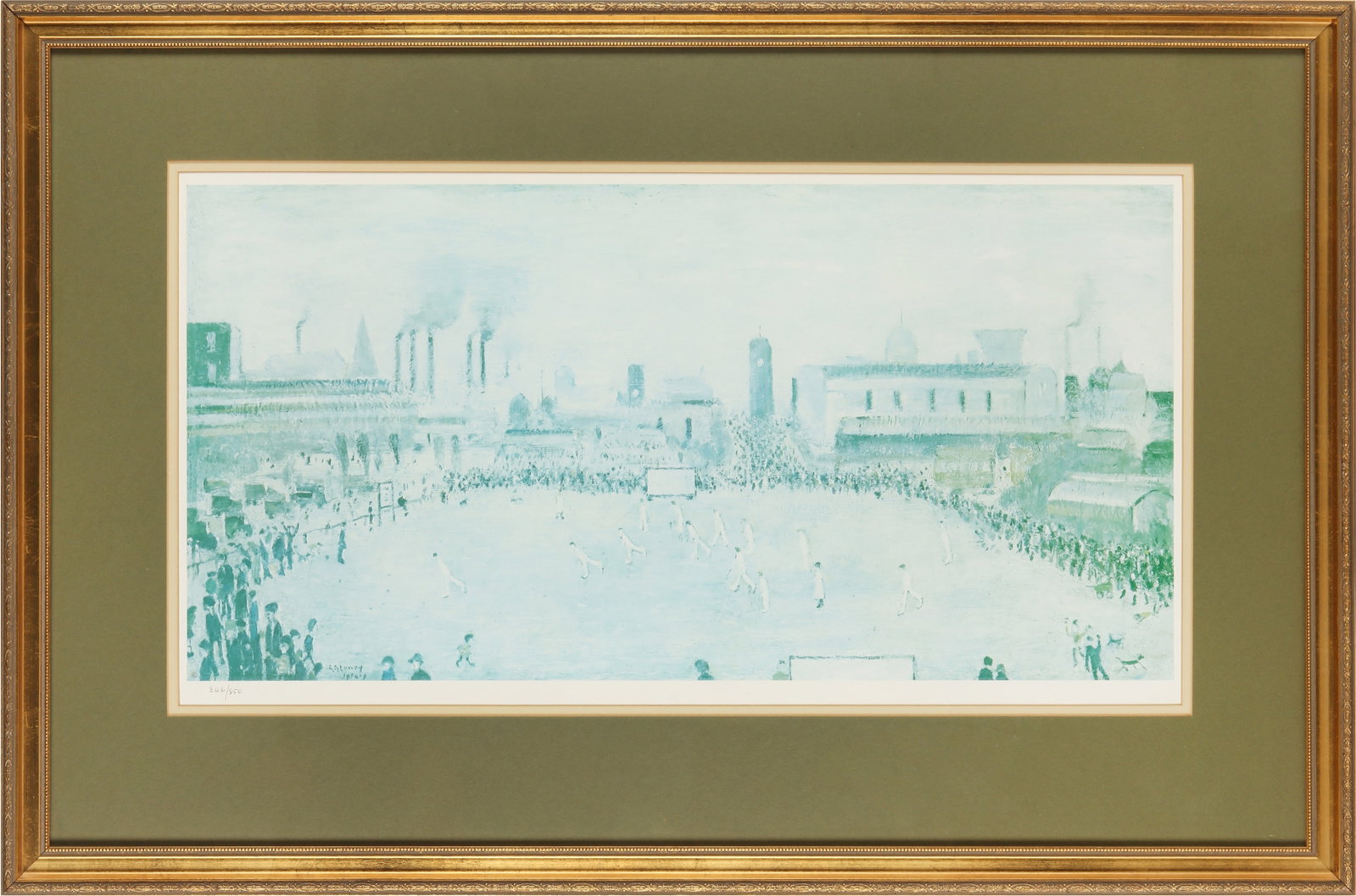 § After Laurence Stephen Lowry R.A. (British, 1887-1976) Lancashire League Cricket Match - 2
