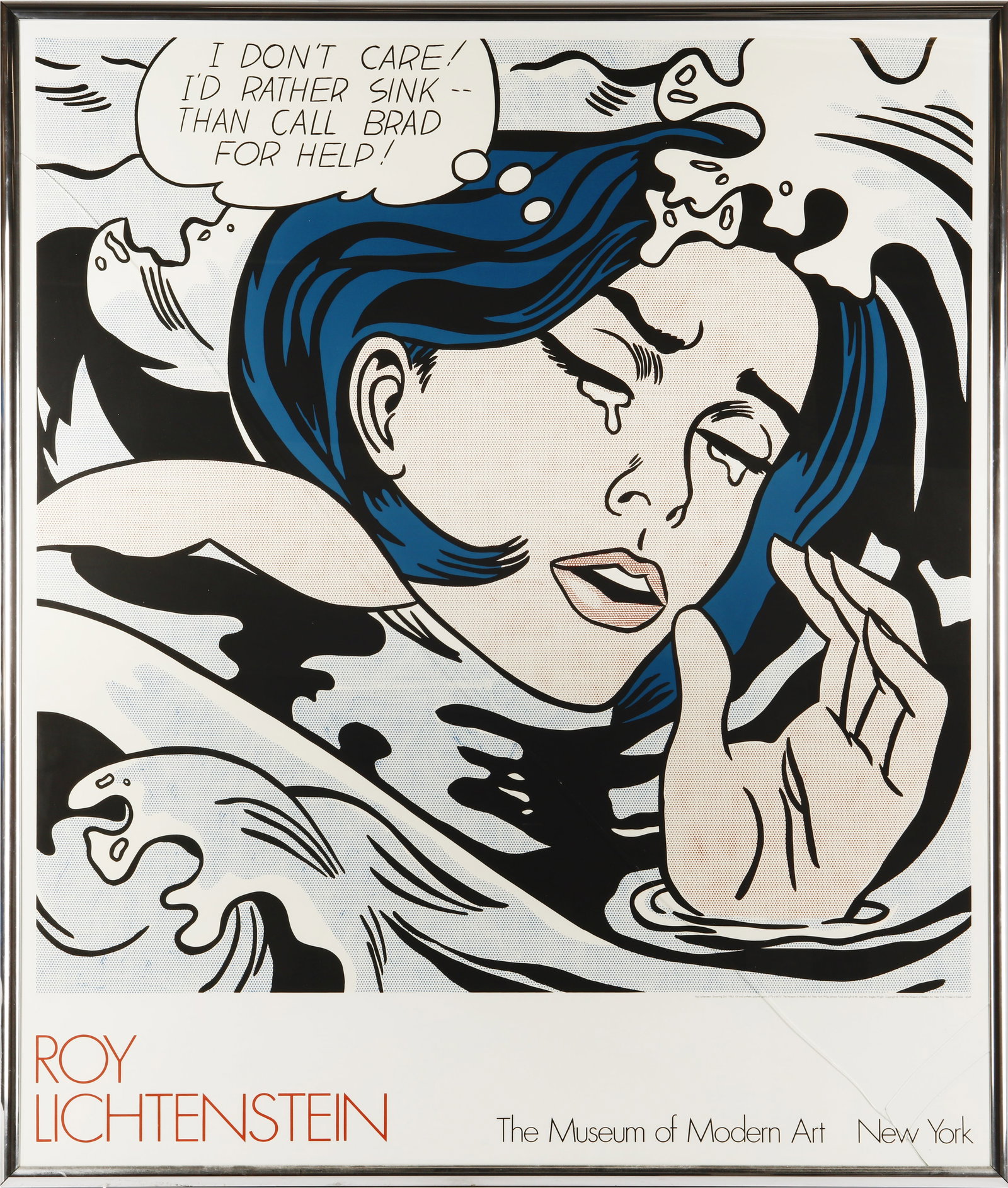 Roy Lichtenstein (American, 1923-1997) The Museum of Modern Art Exhibition Poster (Drowning Girl) - 2