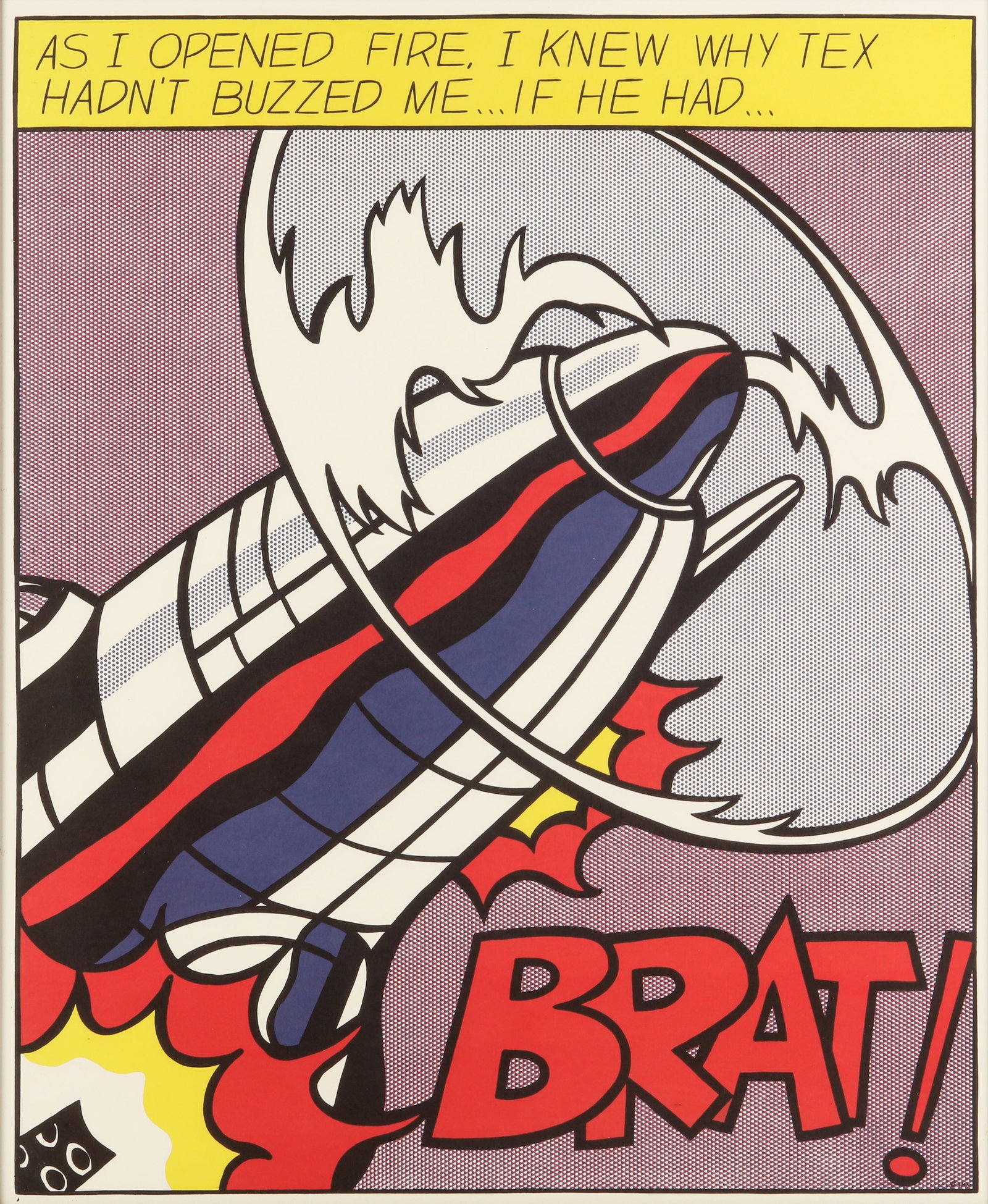 After Roy Lichtenstein (American, 1923-1997) As I Opened Fire (Triptych) - 2