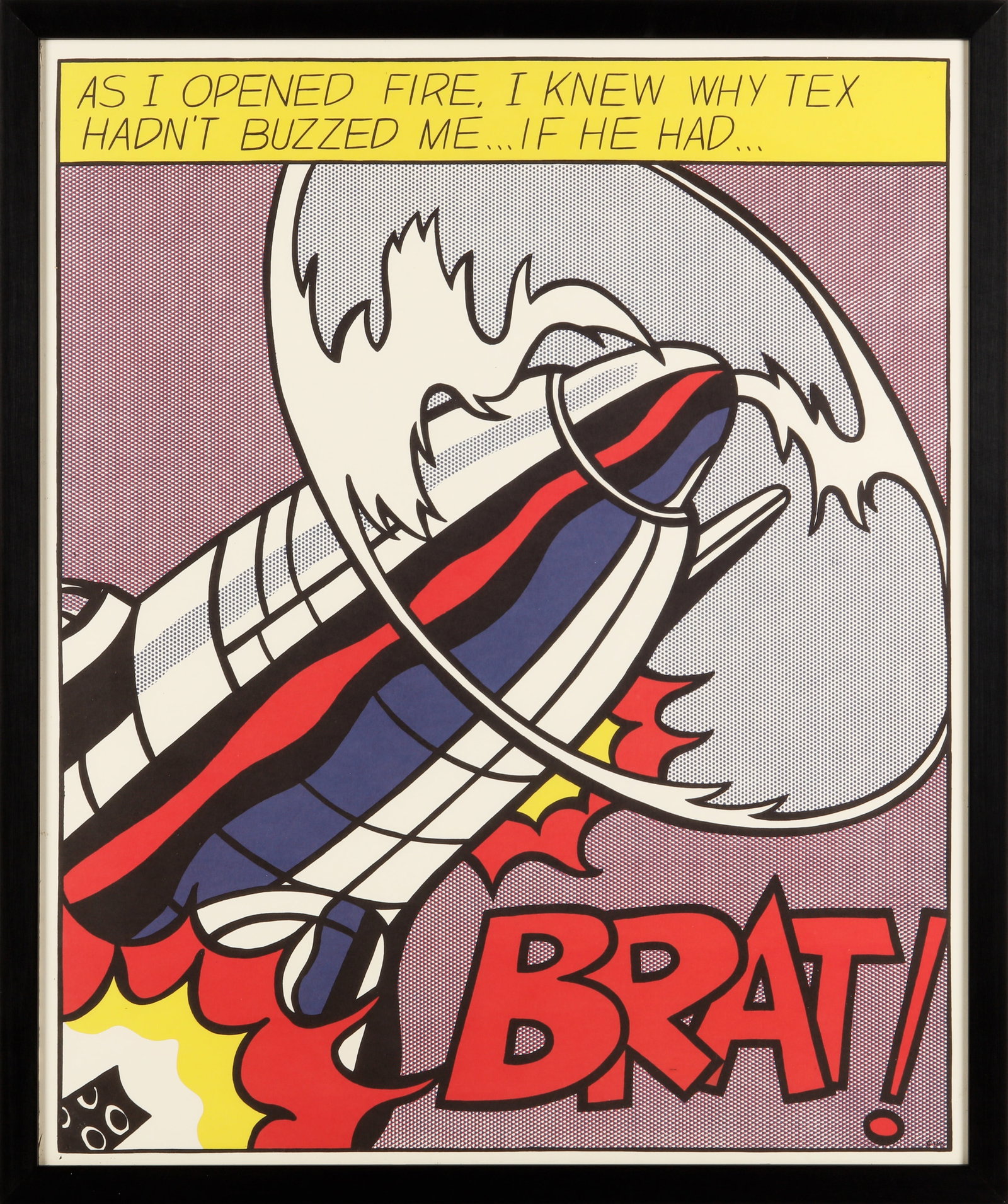 After Roy Lichtenstein (American, 1923-1997) As I Opened Fire (Triptych) - 3