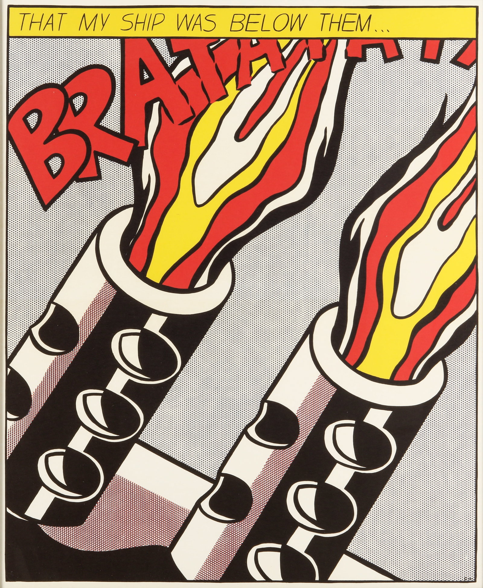 After Roy Lichtenstein (American, 1923-1997) As I Opened Fire (Triptych) - 6