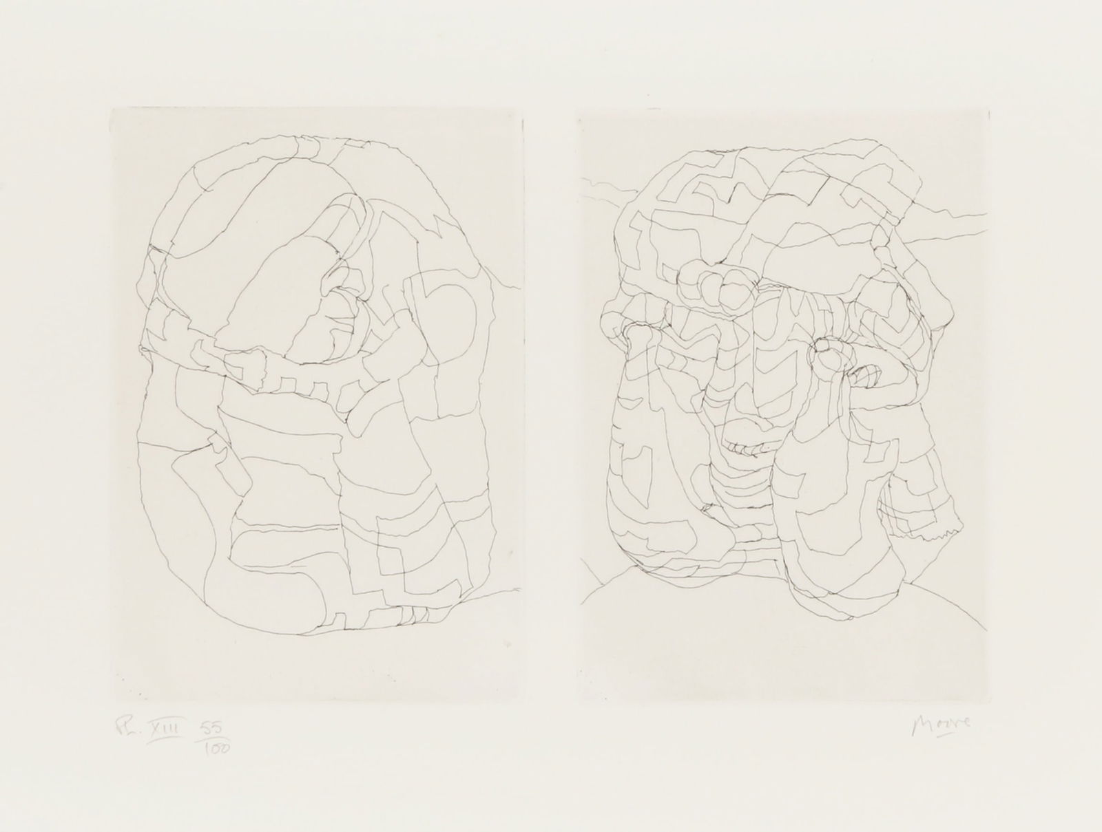 Henry Moore R.A. (British, 1831-1895) Elephant Skull XIII [Cramer 126] (1 of 1)