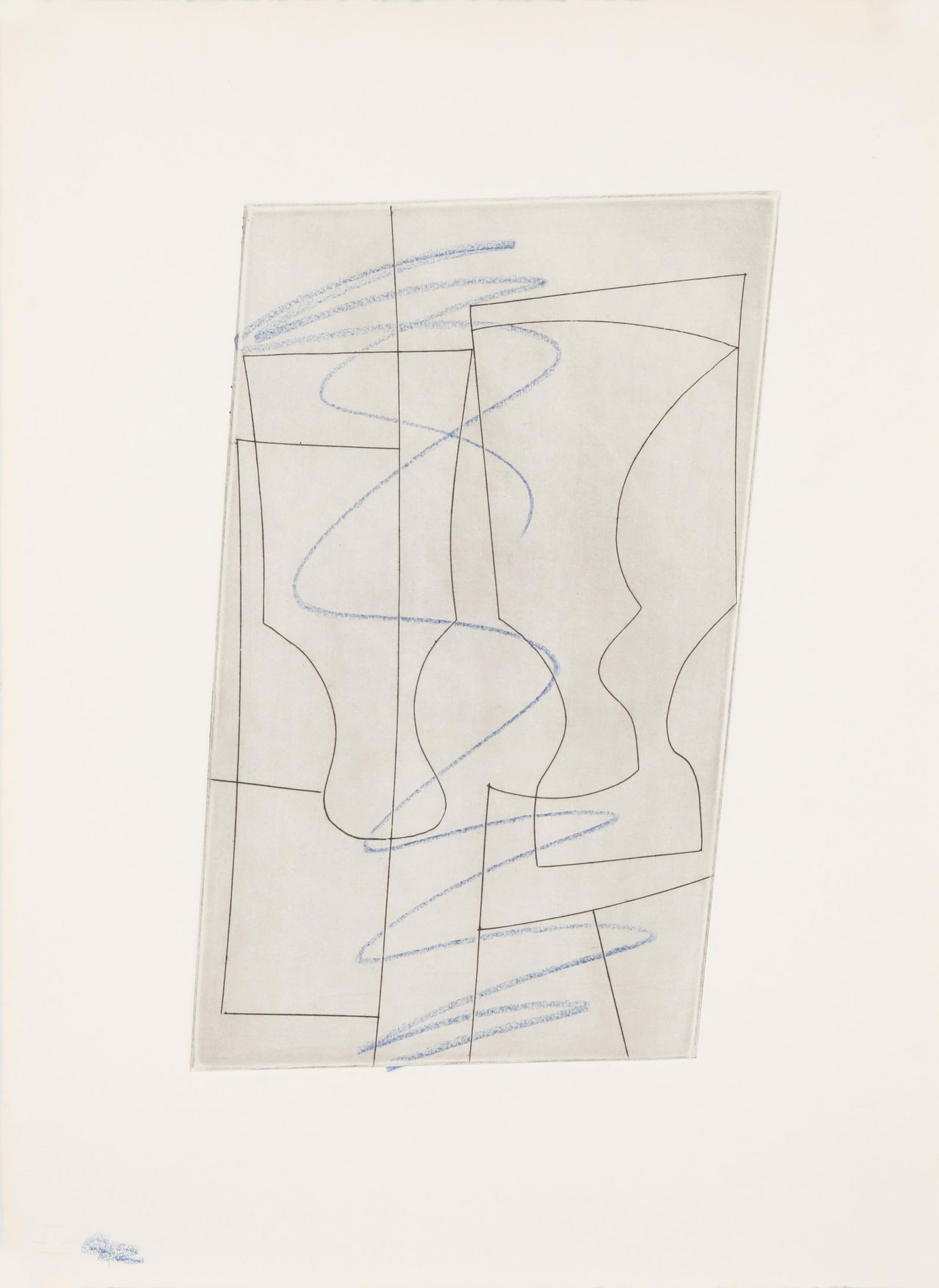 Ben Nicholson O.M. (British, 1894-1982) Goblets and a Line (1 of 1)