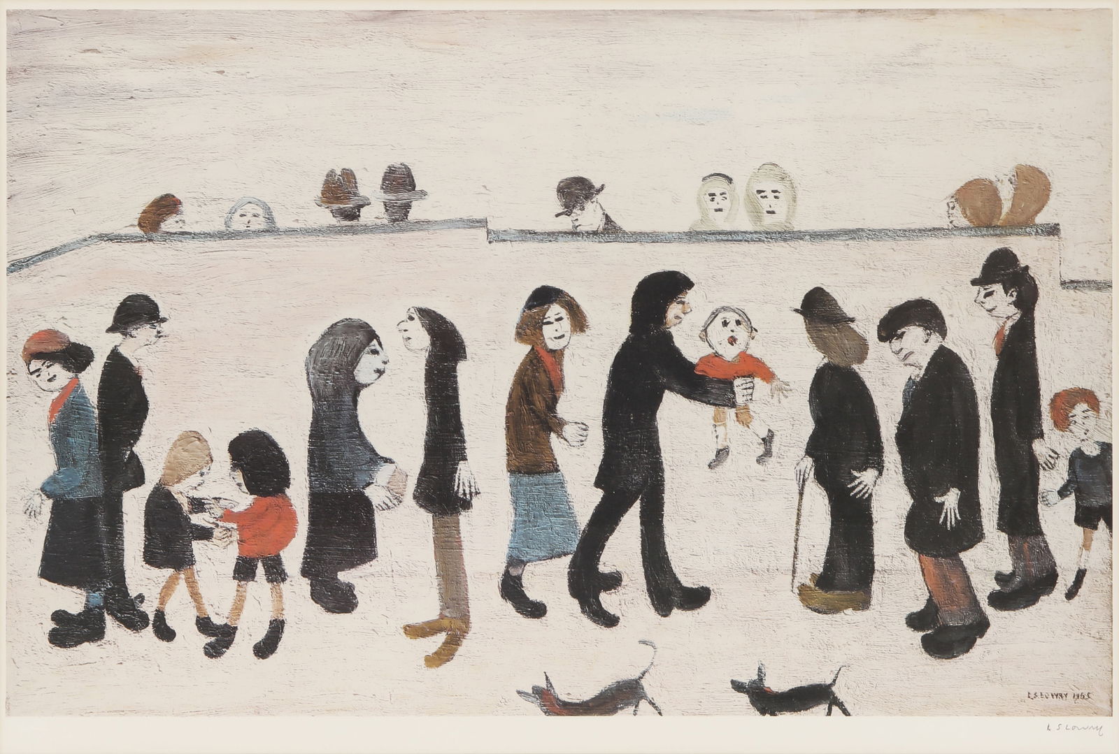 Laurence Stephen Lowry R.A. (British 1887-1976) Man Holding Child (1 of 1)