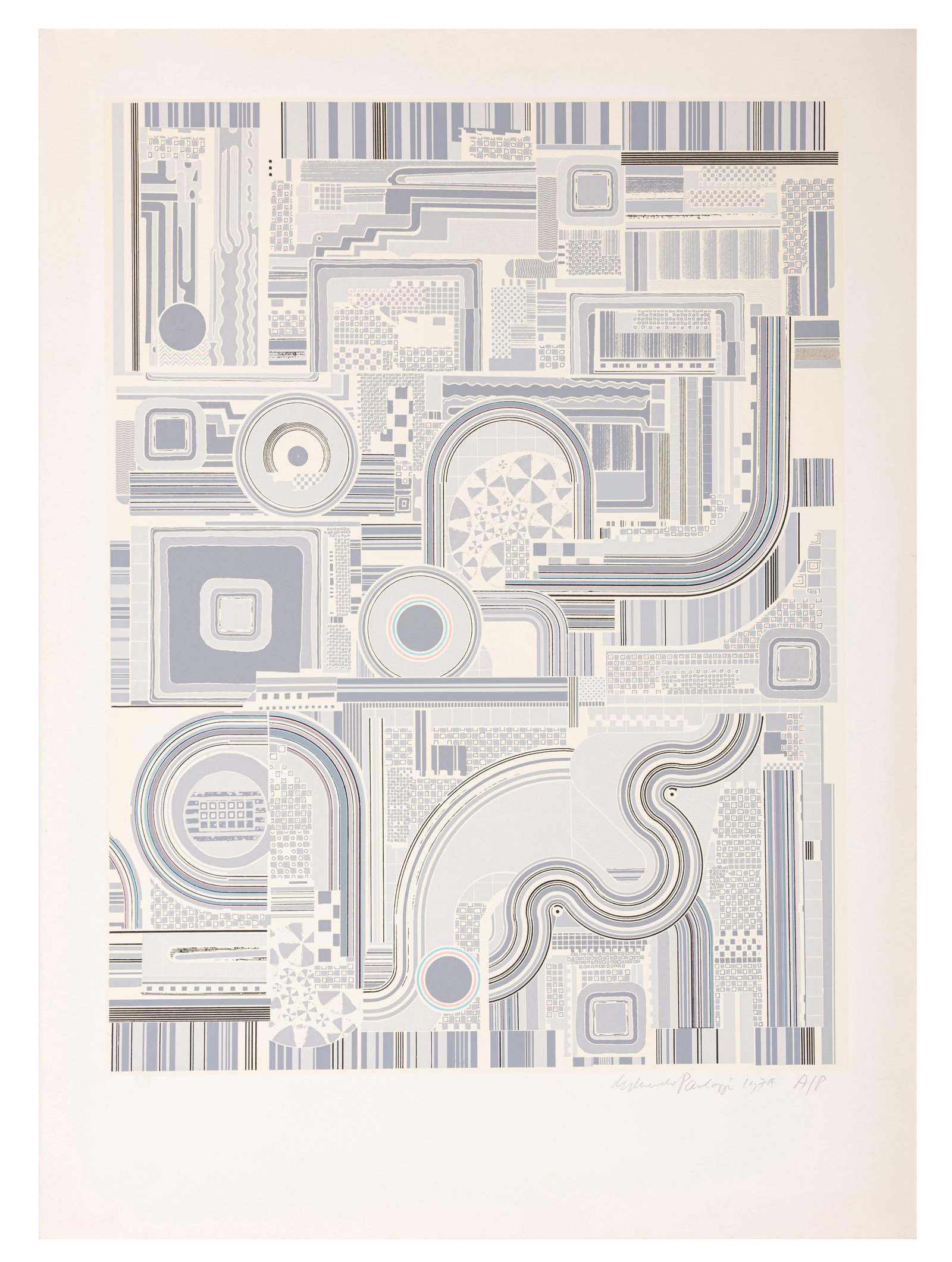 Eduardo Paolozzi C.B.E. R.A. (British, 1924-2005) Untitled (Grey) (1 of 1)