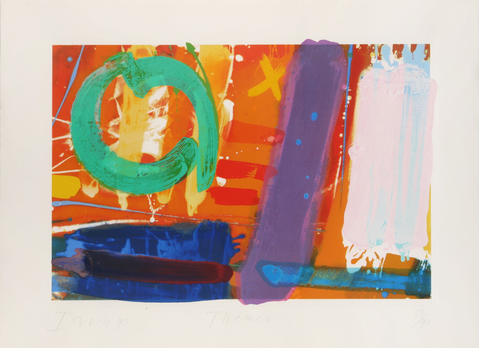 Albert Irvin O.B.E. R.A. (British, 1922-2015) Thames (1 of 1)