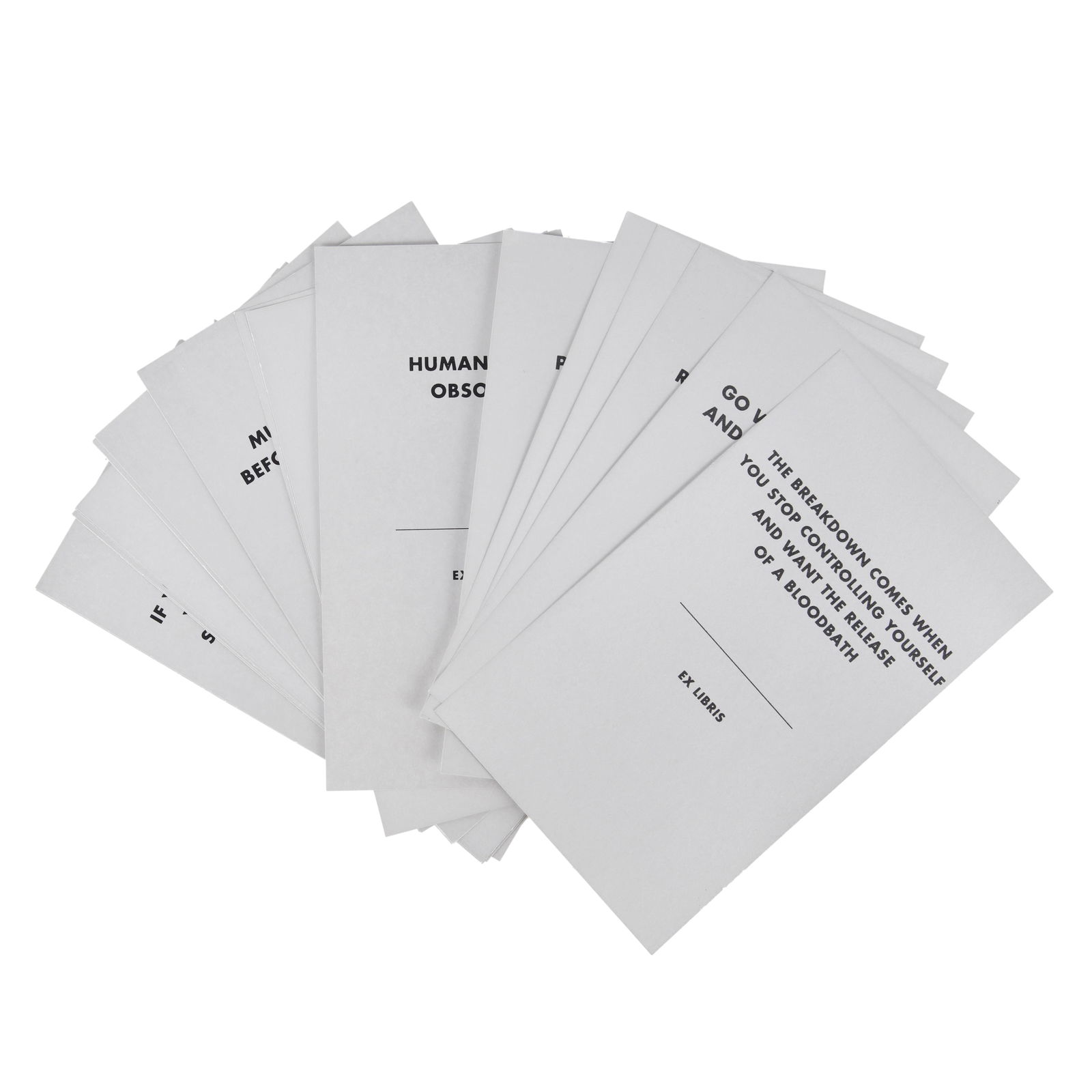 Jenny Holzer (American, b.1950) Truisms, Ex Libris Bookplates (1 of 1)