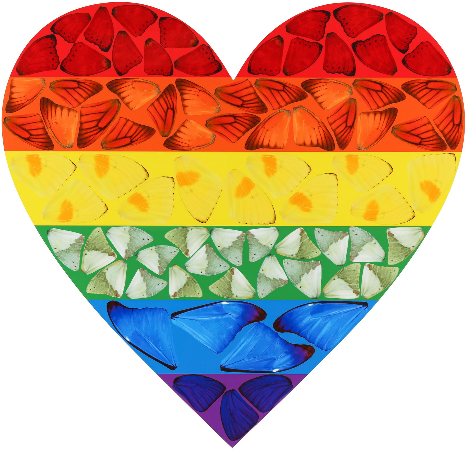 Damien Hirst (British, b.1965) Butterfly Heart (Large) [H7-3] (1 of 1)
