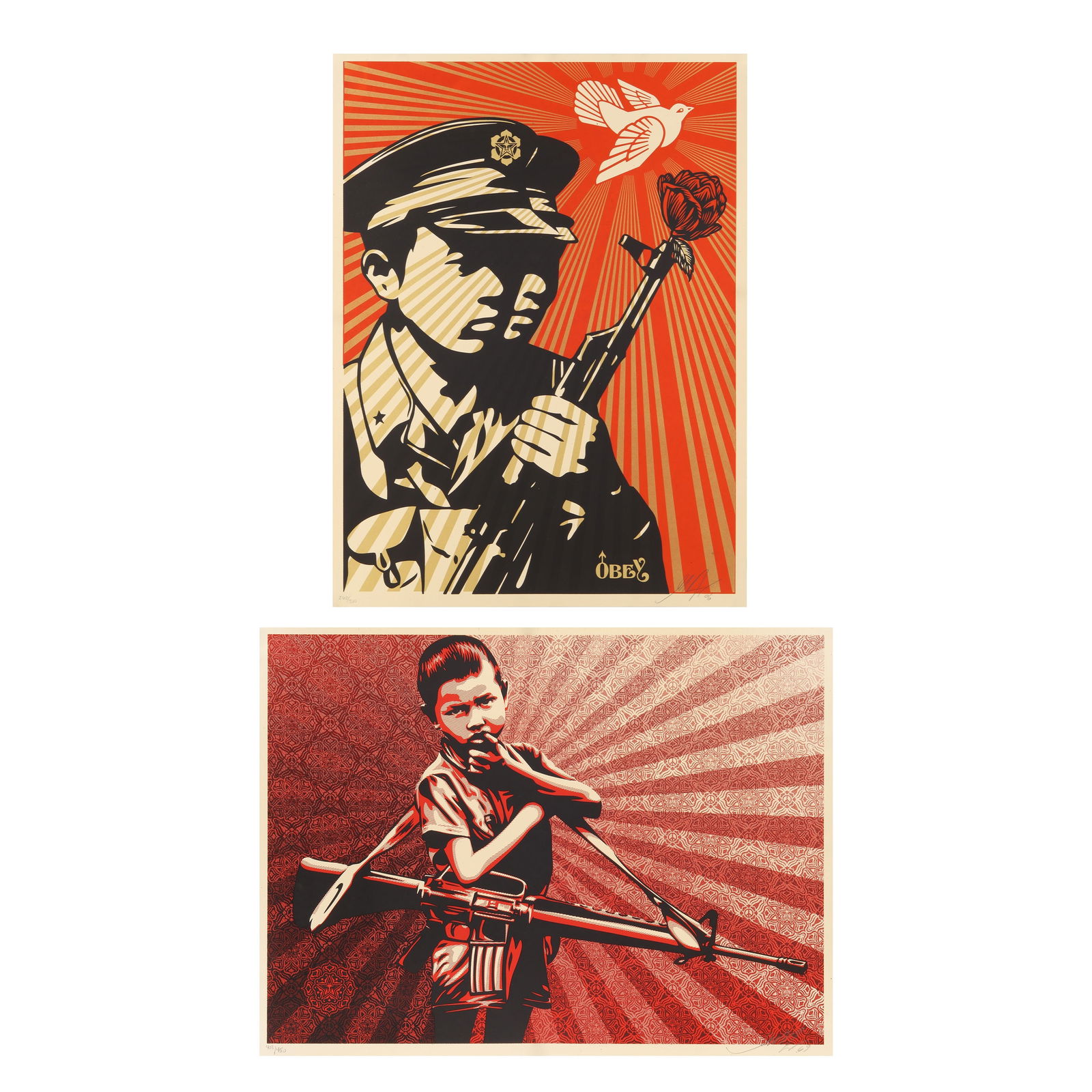 Shepard Fairey (American, b. 1970) Chinese Soldiers and Duality of Humanity 5 (1 of 1)