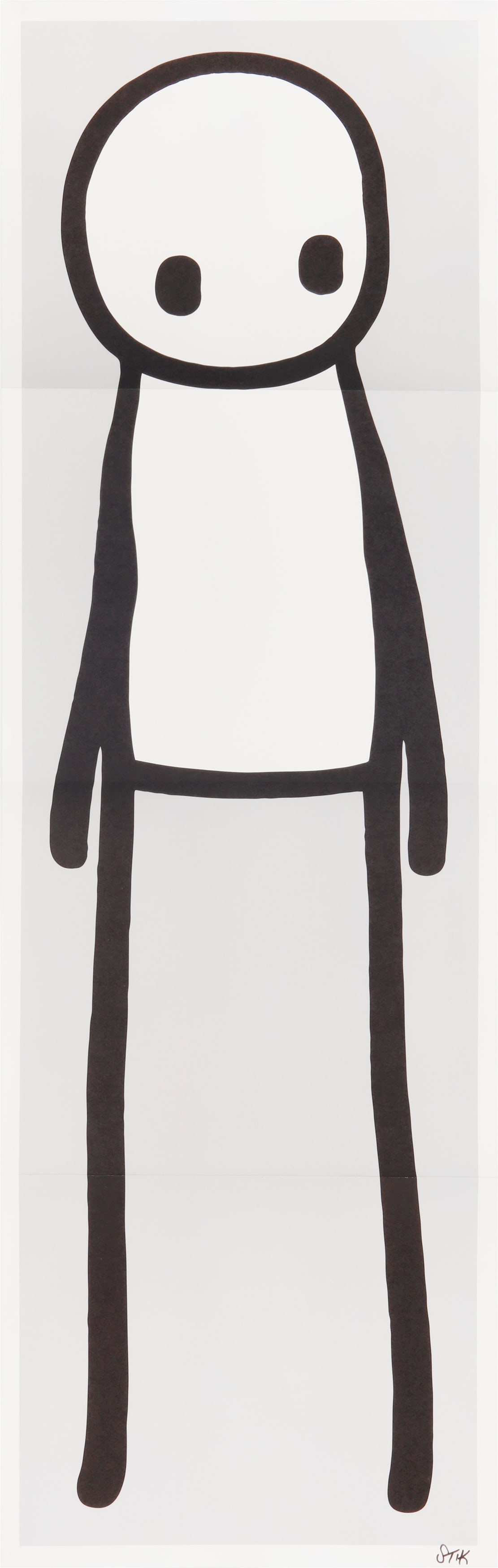 STIK (British, b.1979) Standing Figure (Grey) (1 of 1)