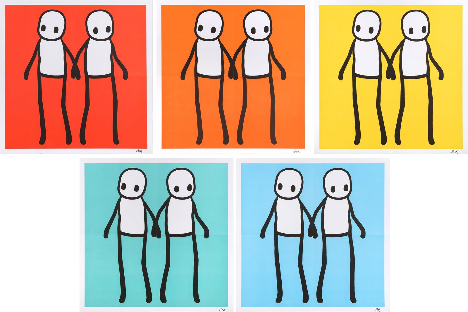 STIK (British, b.1979) Holding Hands (1 of 1)