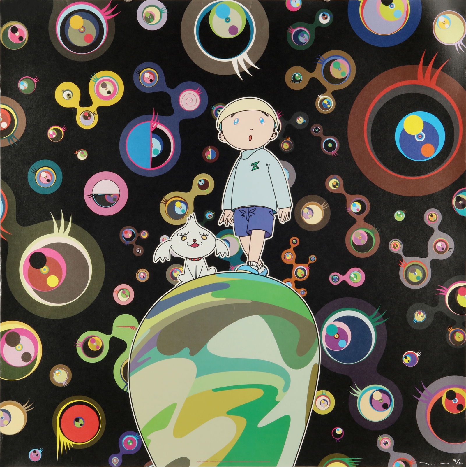 Takashi Murakami (Japanese, b.1962) Jellyfish Eyes - Max & Shimon in the Strange Forest (1 of 1)