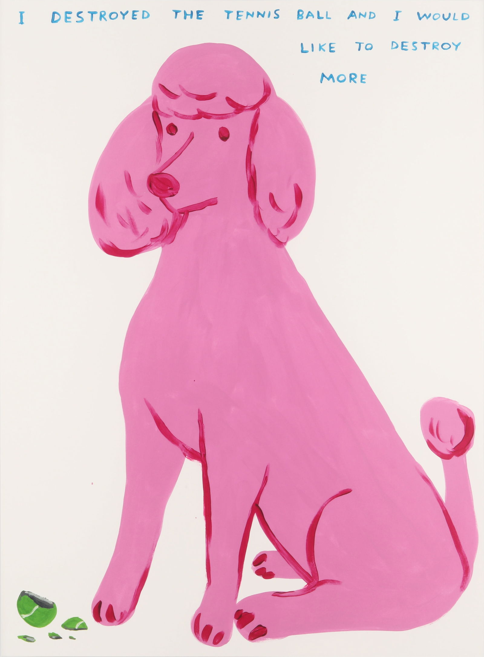 David Shrigley O.B.E. (British, b.1968) I Destroyed The Tennis Ball (1 of 1)