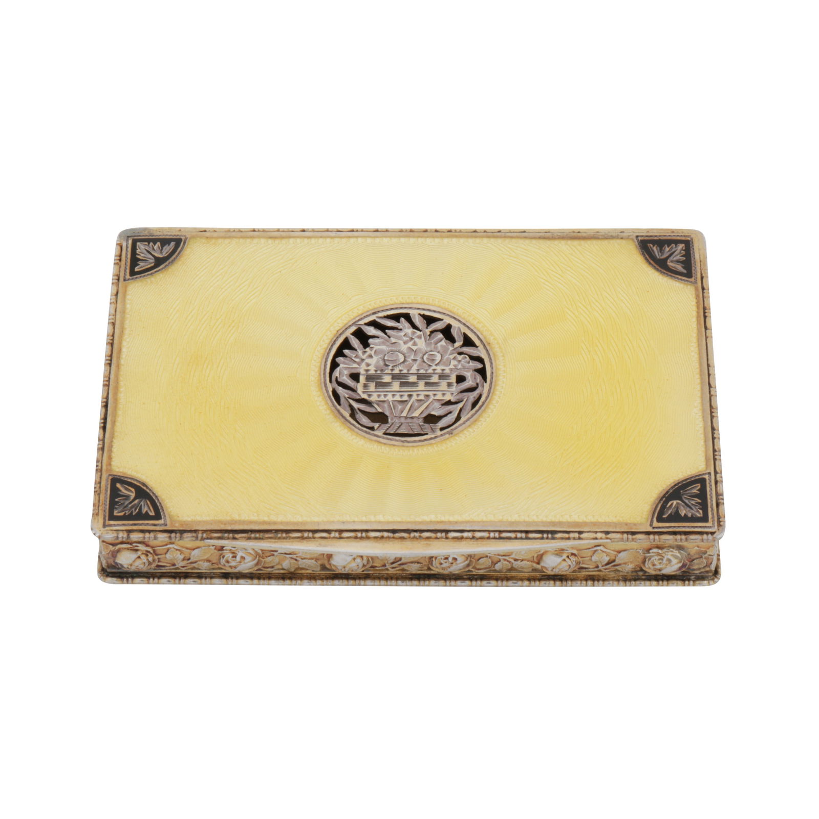 Austria circa 1930 An early 20th century 935 standard silver gilt and enamel cigarette case (1 of 1)