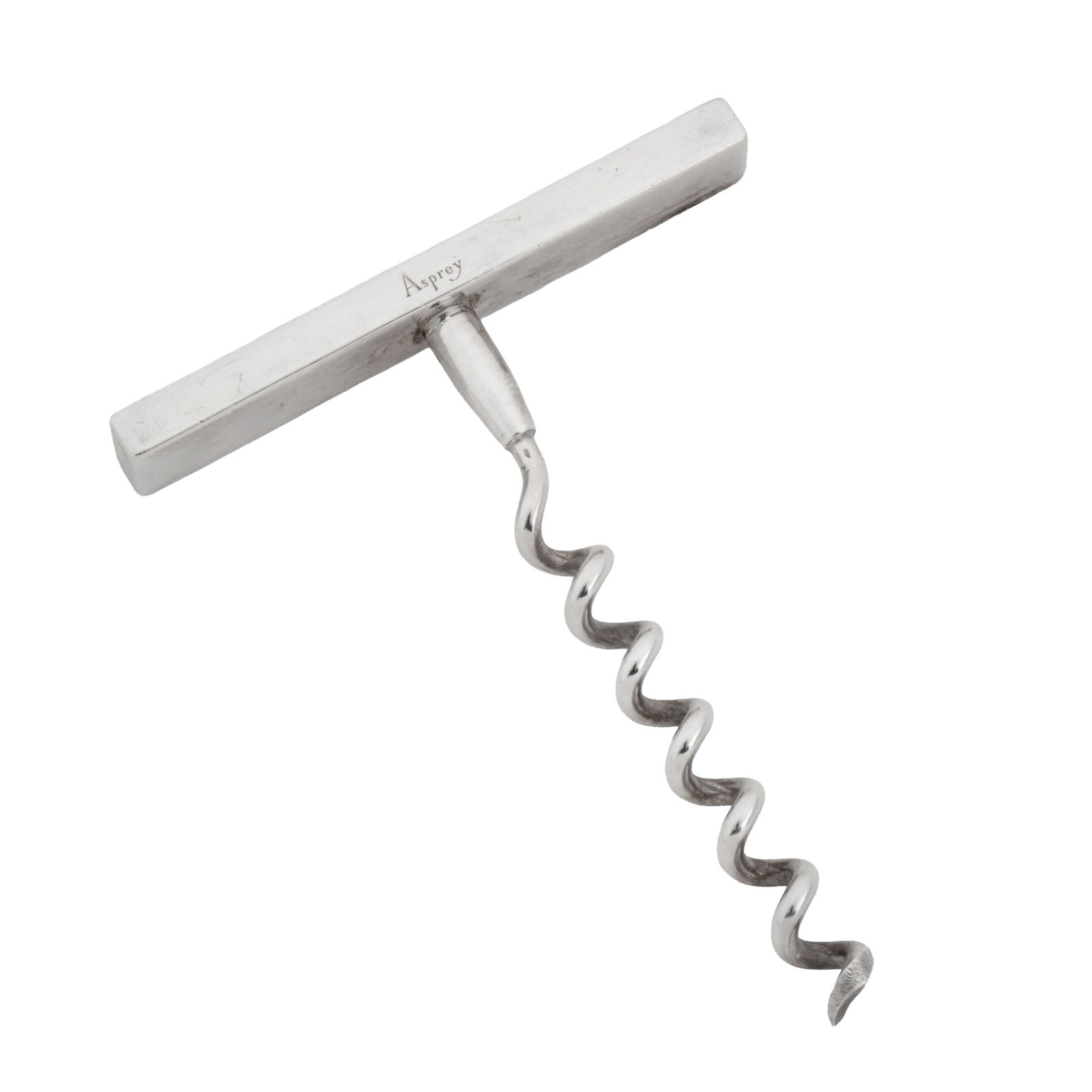 Birmingham 1997 by Asprey and Co An Elizabeth II sterling silver corkscrew (1 of 1)