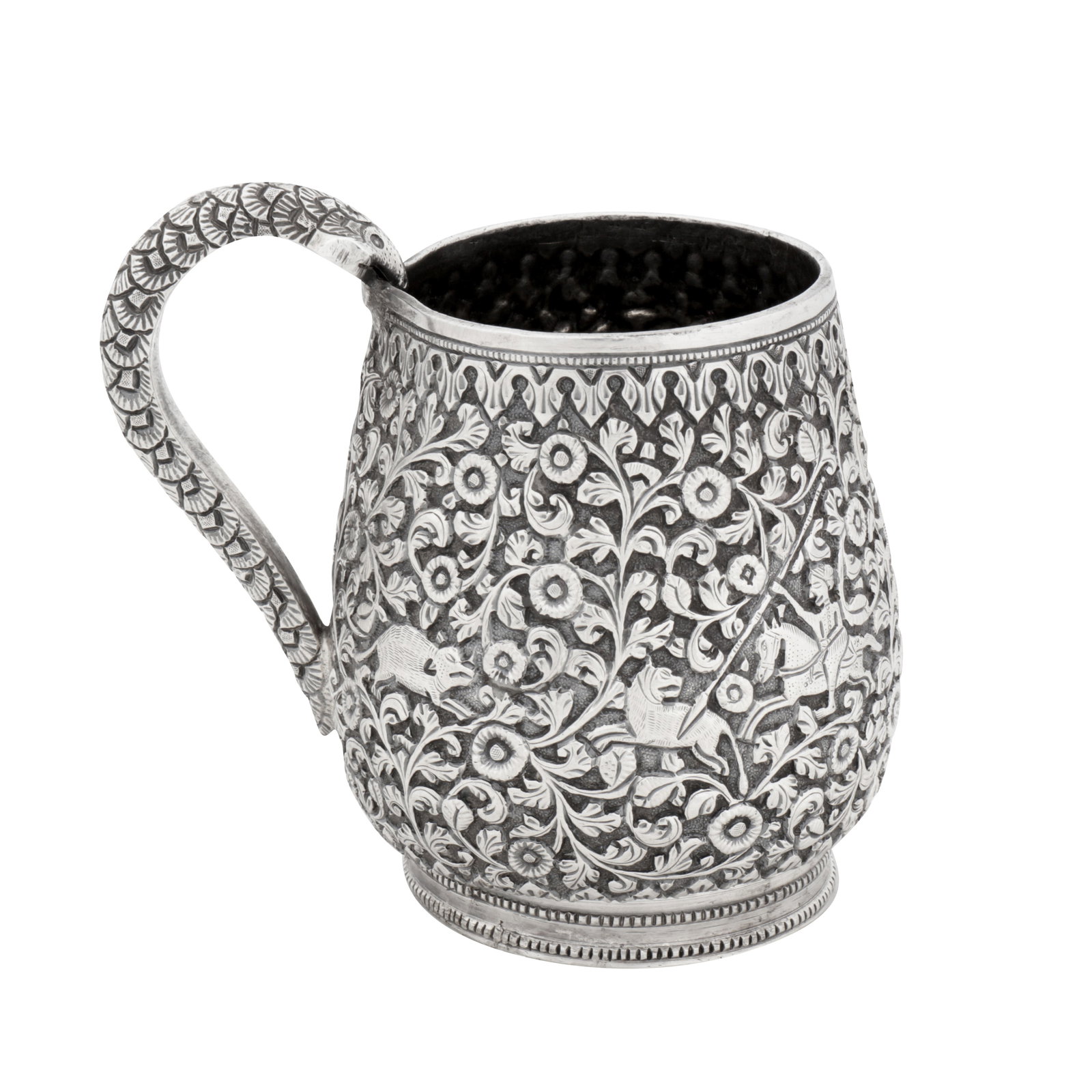Cutch circa 1890 A late 19th century Anglo – Indian unmarked silver mug (1 of 1)