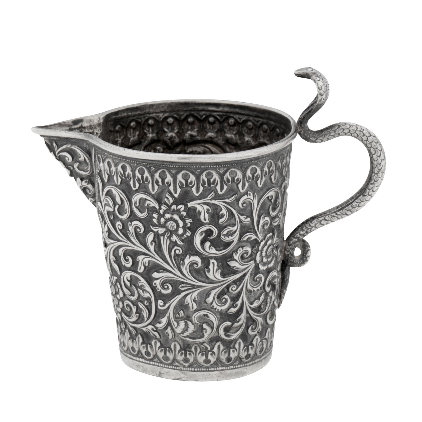 Cutch, Bhuj circa 1890 by Oomersi Mawji A late 19th century Anglo – Indian silver cream or milk (1 of 1)
