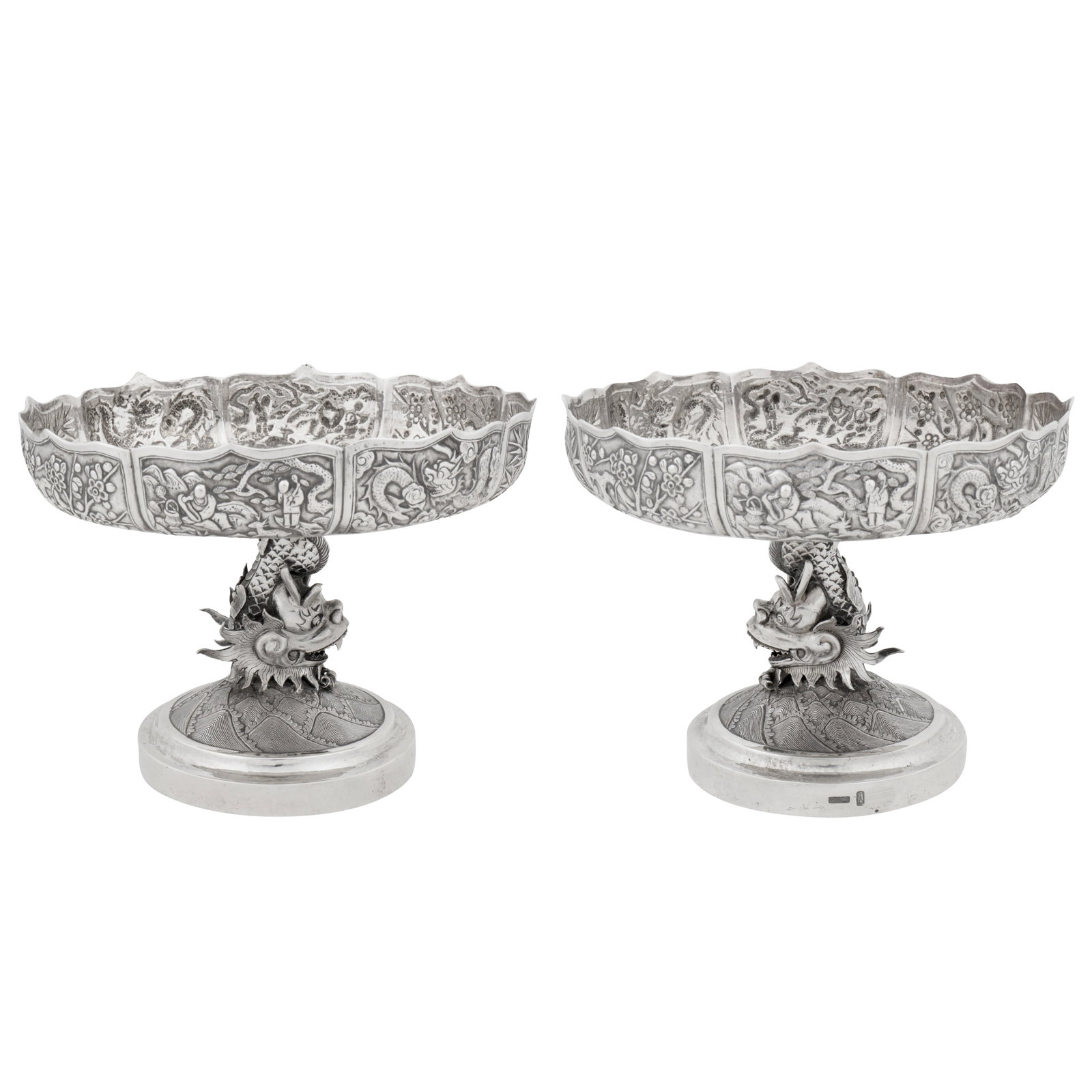 Shanghai circa 1910, marked Liang Sheng, retailed by Wang Hing A pair of early 20th century Chinese (1 of 1)