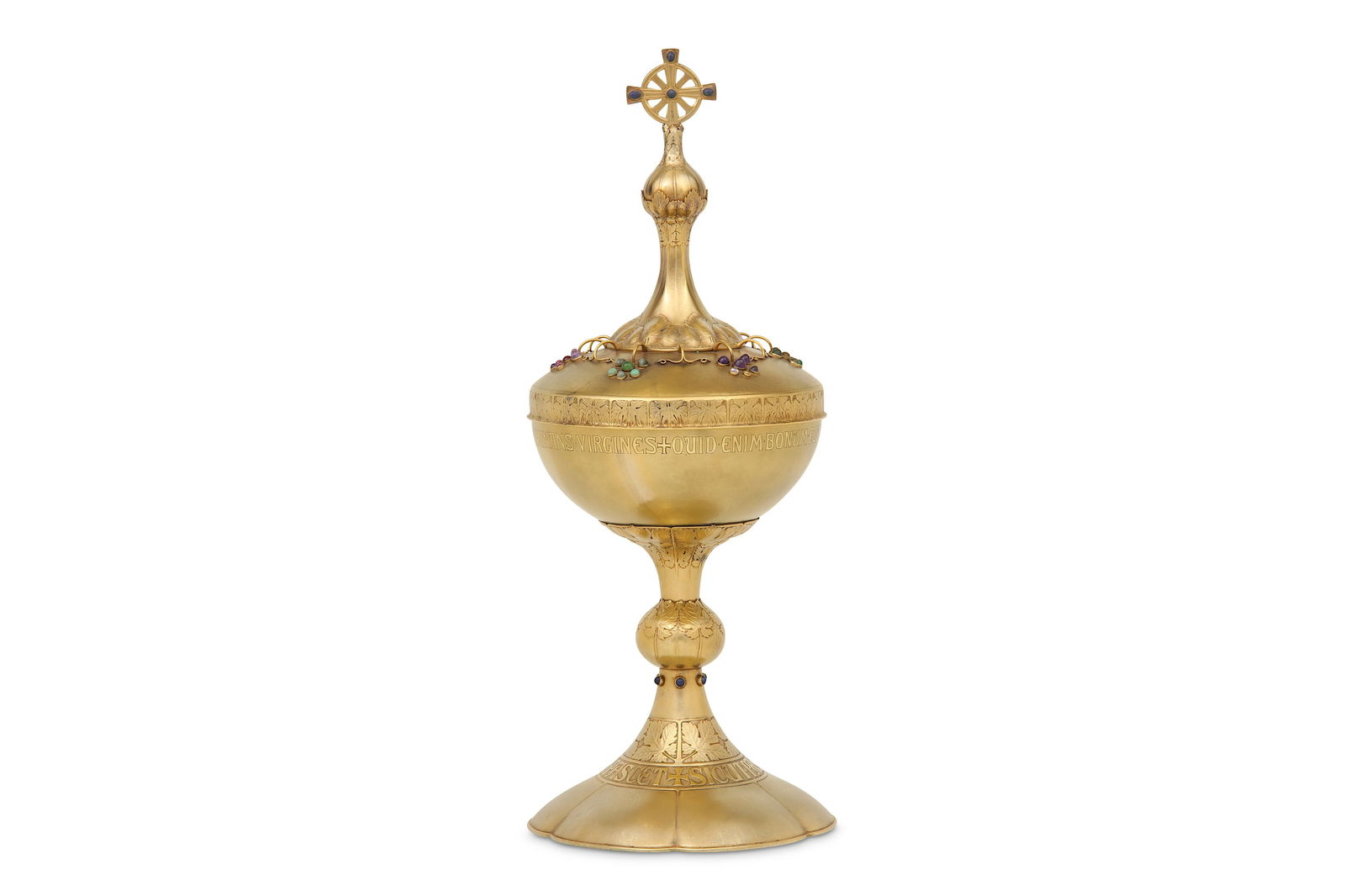 Utrecht 1911, by Jan Brom An early 20th Dutch 833 standard silver-gilt Ciborium (1 of 1)