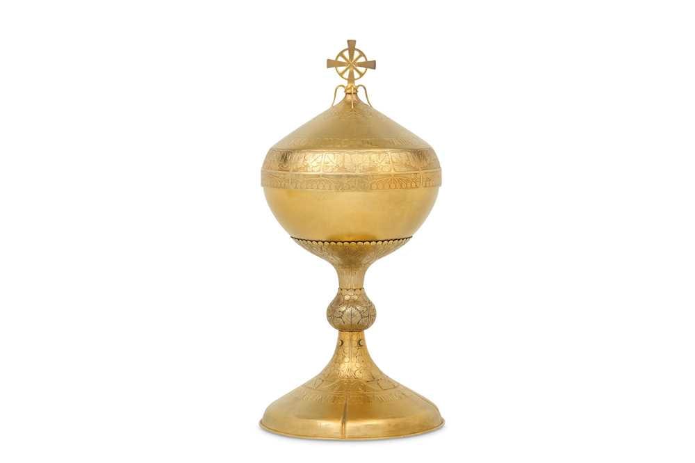 Utrecht 1912 by Jan Brom An early 20th century Dutch 833 standard silver-gilt Ciborium (1 of 1)