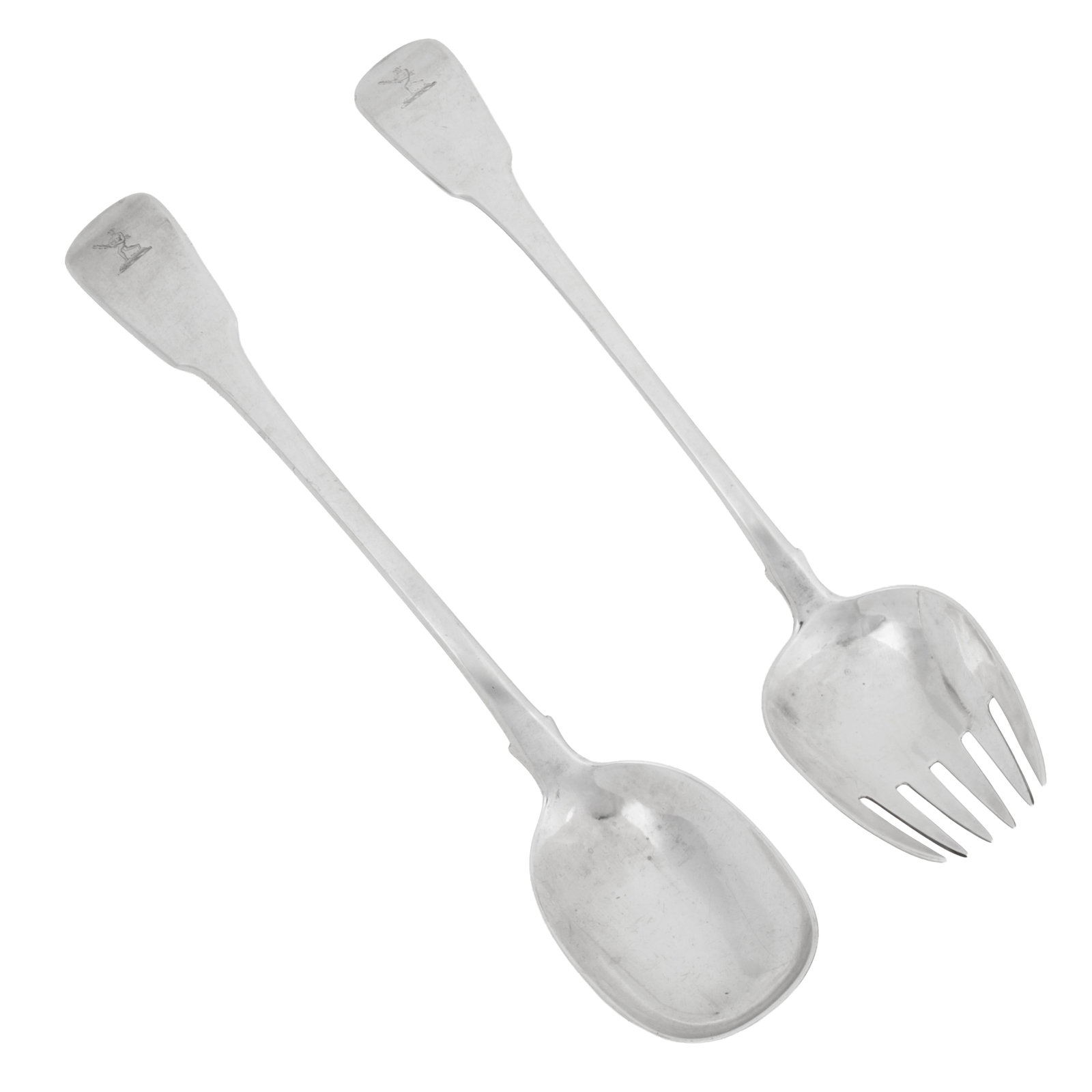 London 1804/1806 by William Eley and William Fearn A pair of George III sterling silver salad (1 of 1)