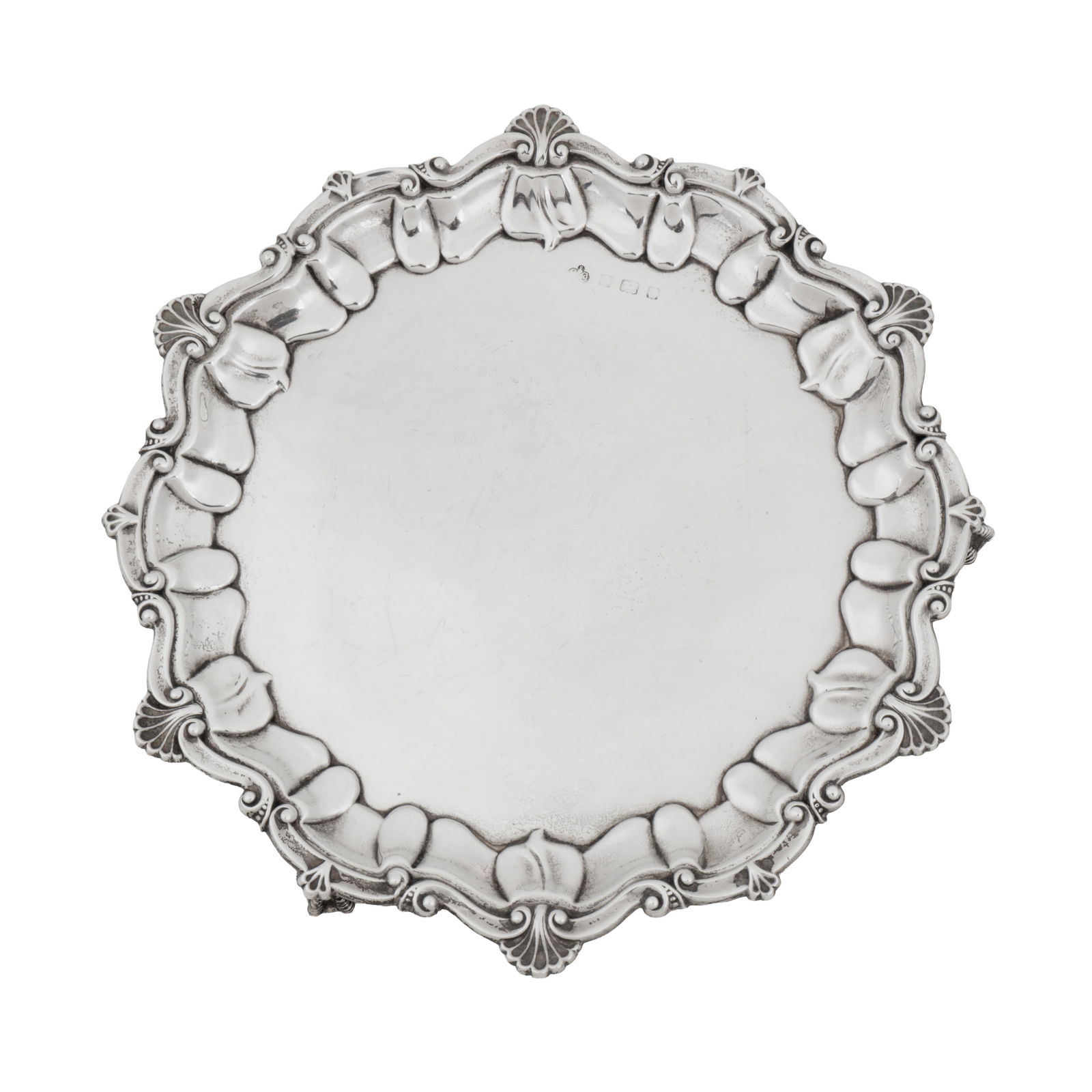 Birmingham 1908 by Elkington and co An Edwardian sterling silver salver (1 of 1)