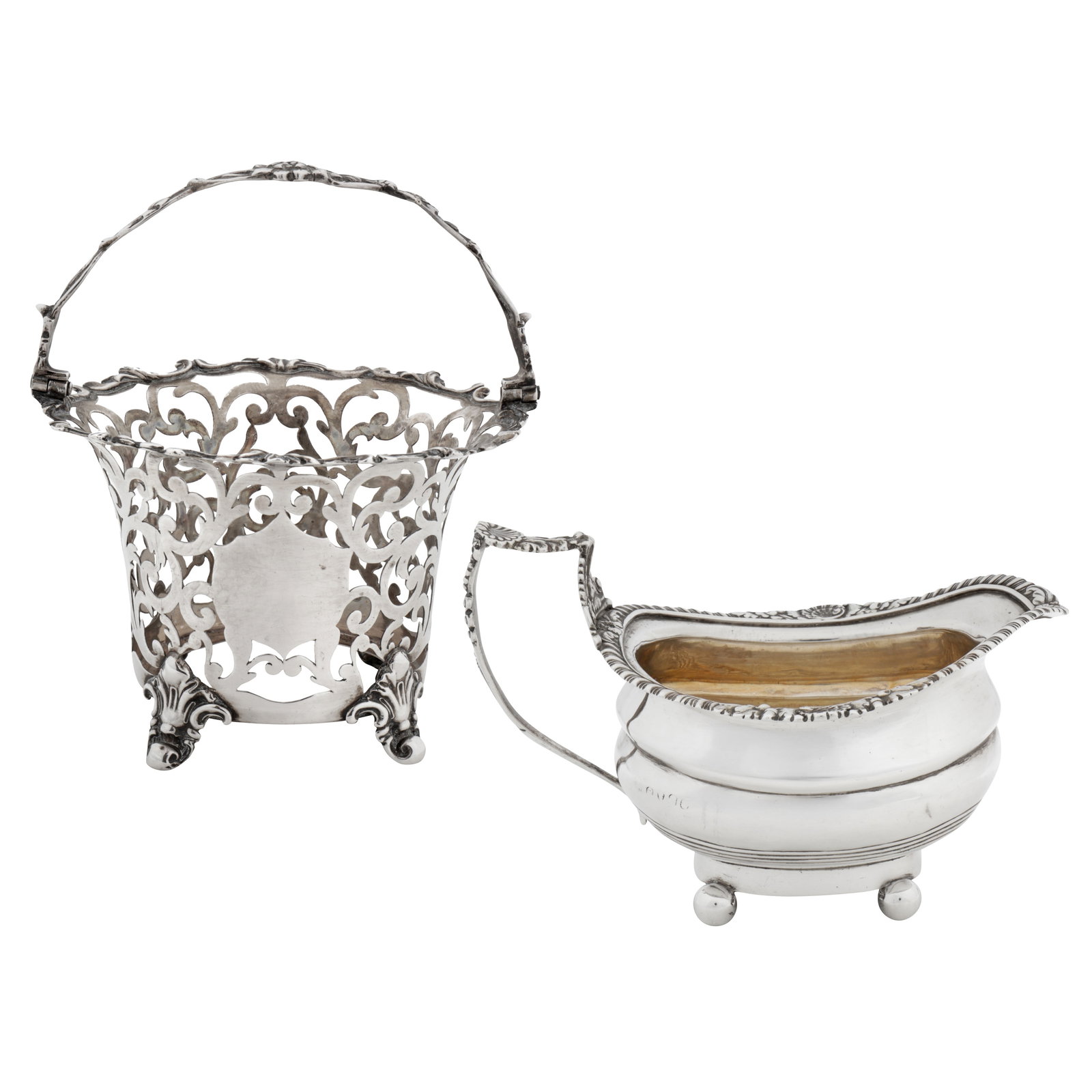 London, 1847 by William Robert Smily A Victorian sterling silver sugar basket (1 of 1)