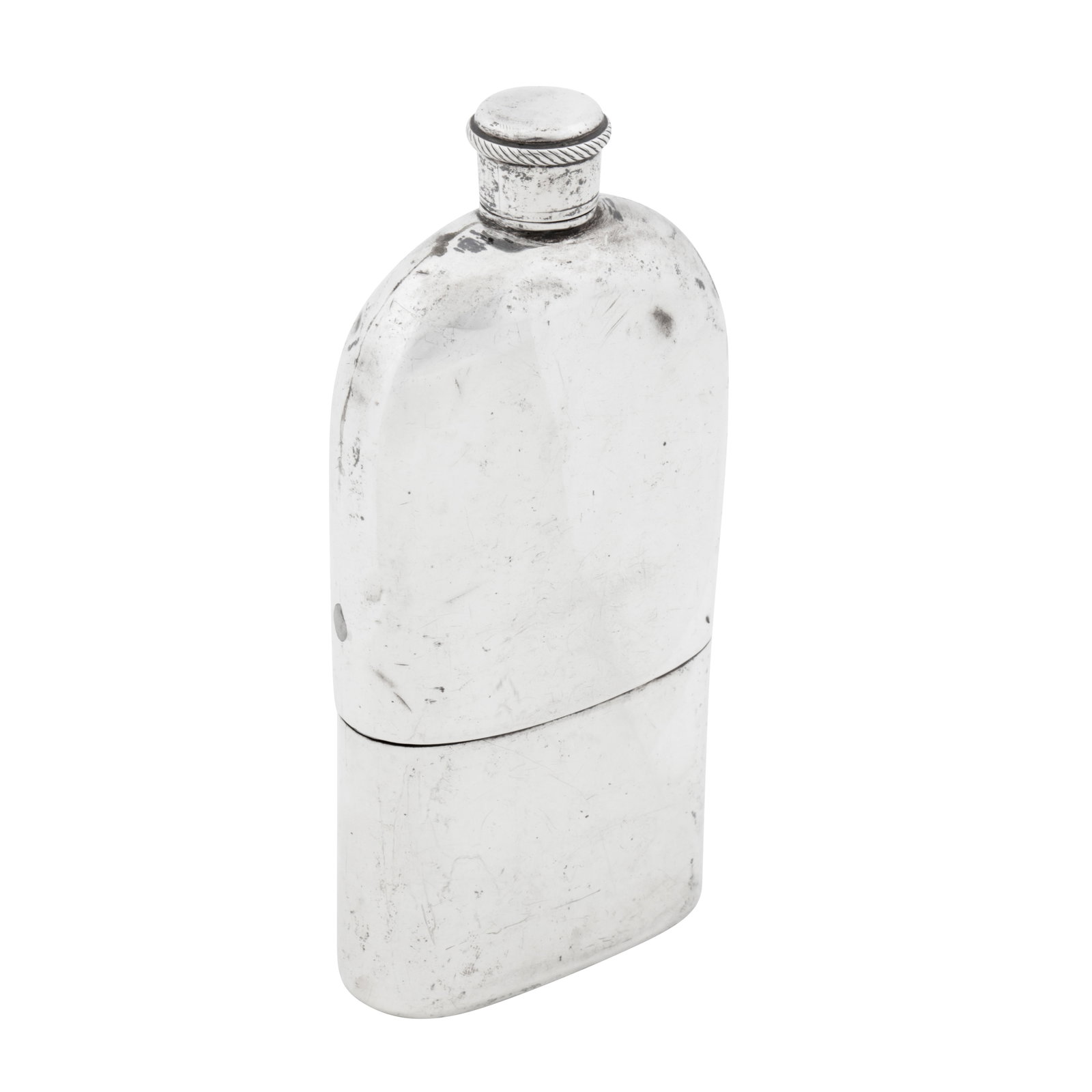 London 1832 by Archibald Douglas A William IV sterling silver spirit hip flask (1 of 1)