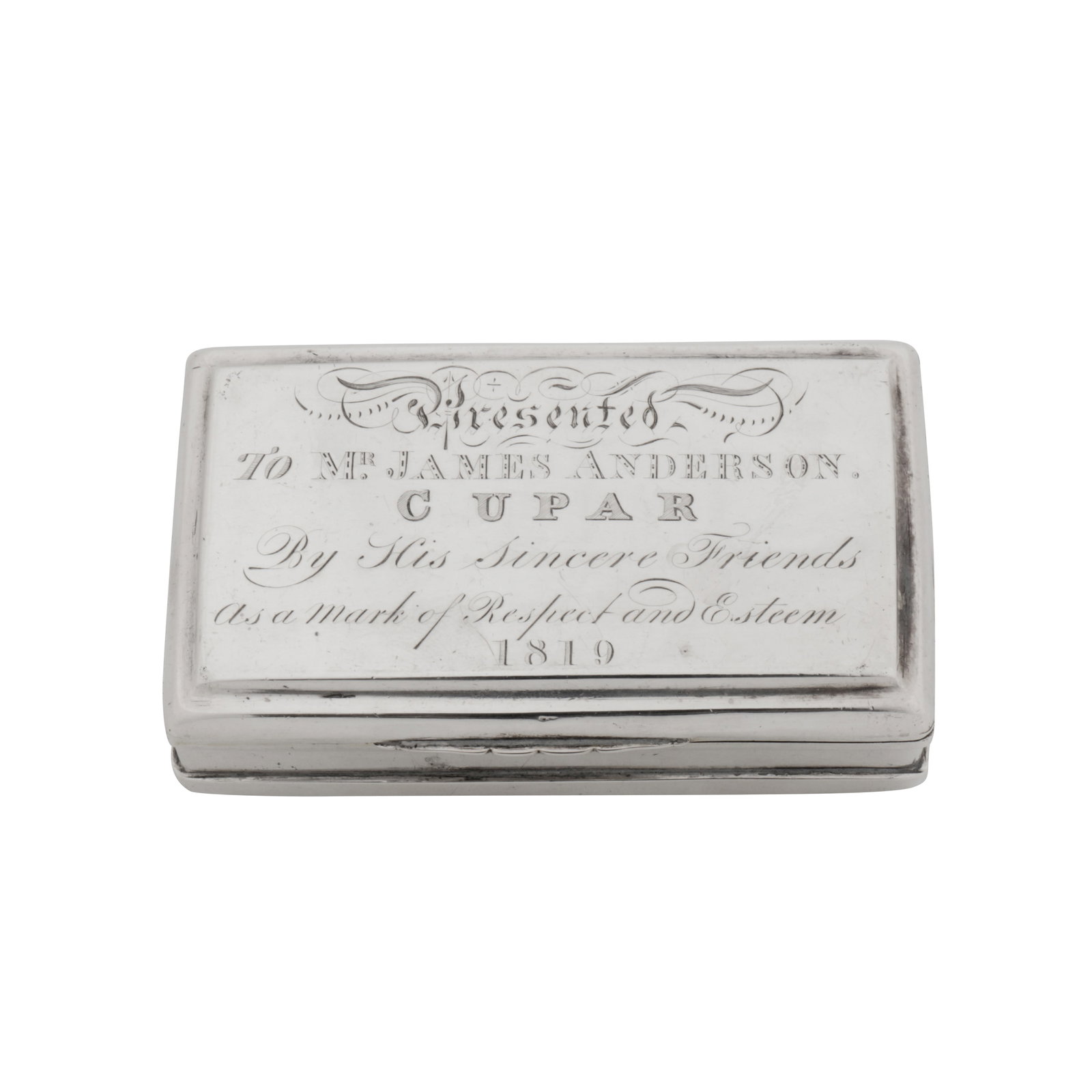 Cupar dated 1819 by Robert Robertson (active 1817-77) A rare George III Scottish provincial silver (1 of 1)