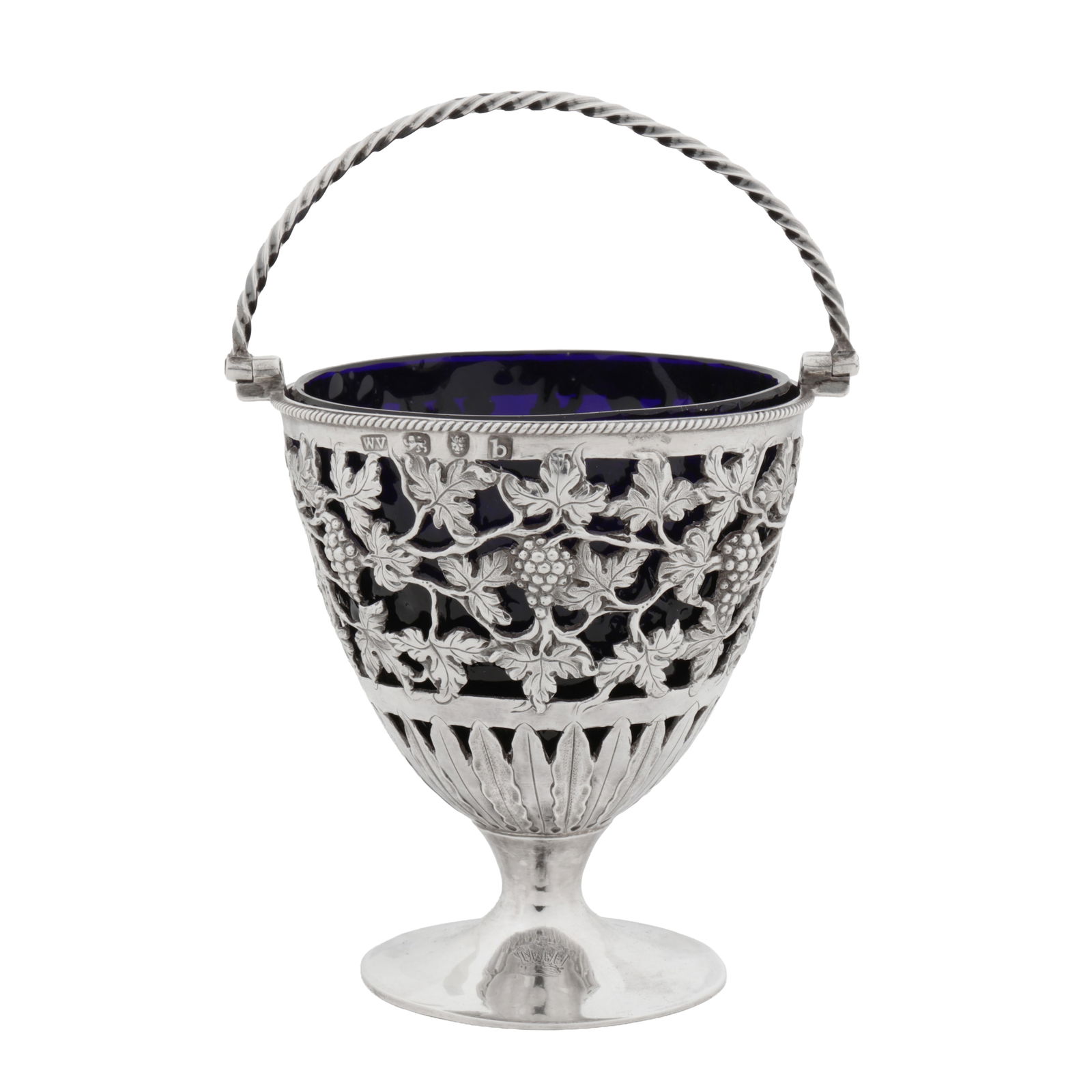 London 1777 by William Vincent A George III sterling silver cream pail or basket (1 of 1)