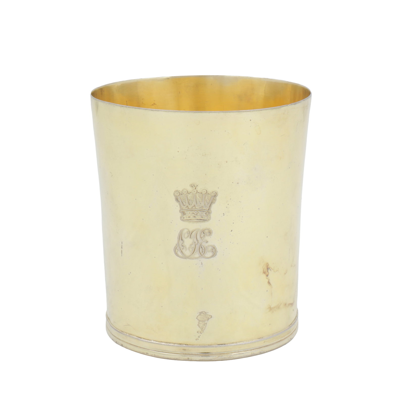 London 1804 by William Pitts A George III sterling silver gilt beaker (1 of 1)