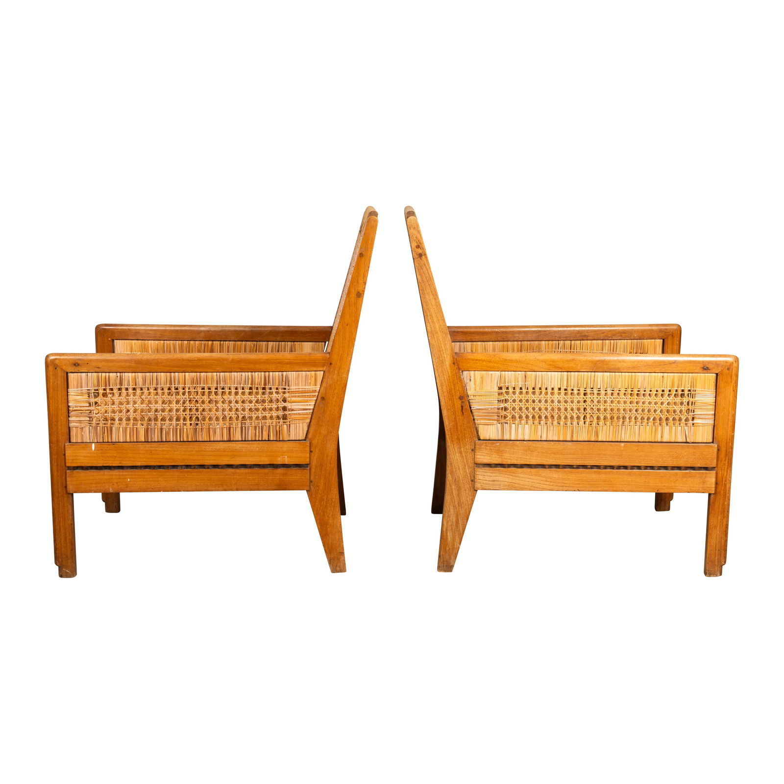 Early 20h Century, Italy Pair of bergere lounge chairs - 2