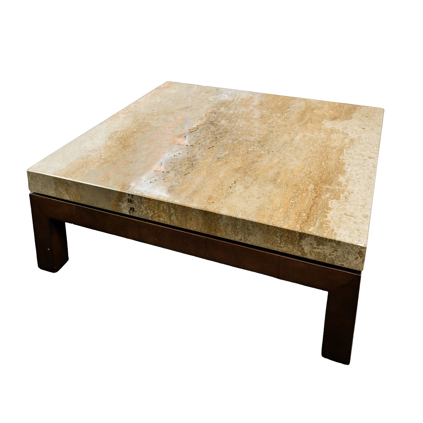 Andrew Martin Travertine coffee table (1 of 2)