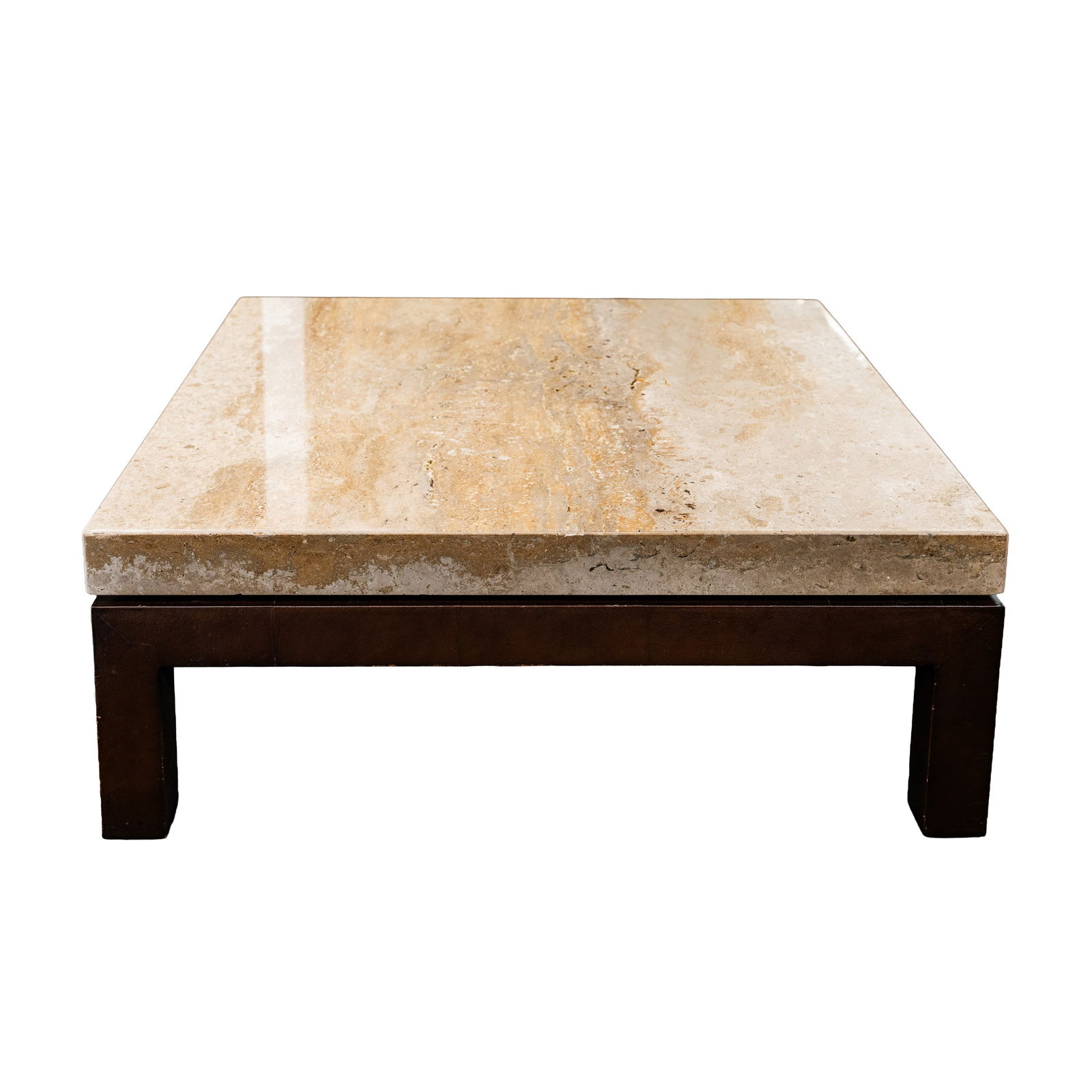Andrew Martin Travertine coffee table - 2