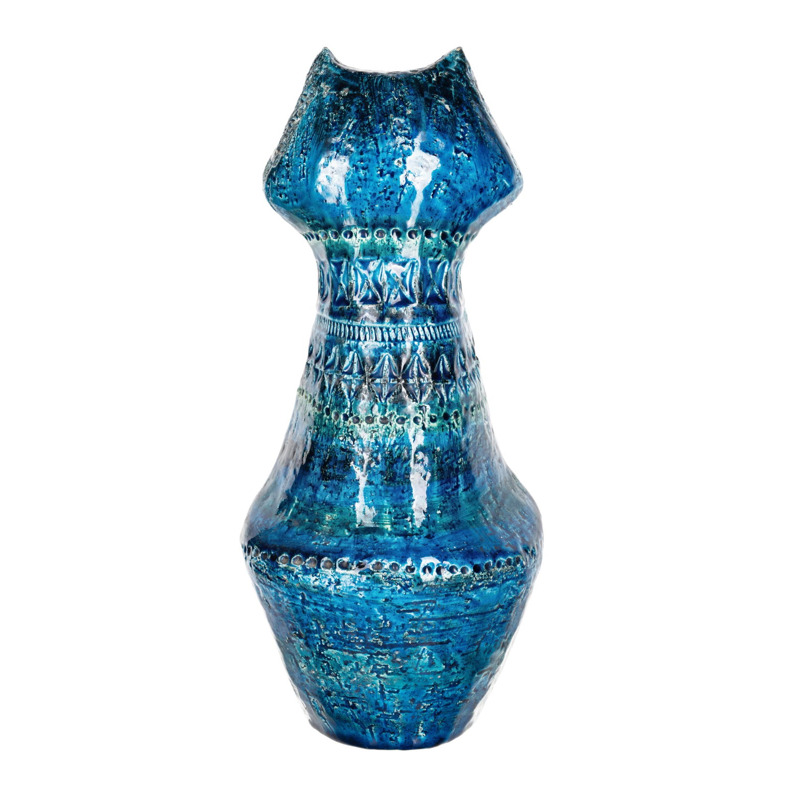 Aldo Londi (Italian, 20th Century) for Bitossi Figure of a Seated Cat - 2