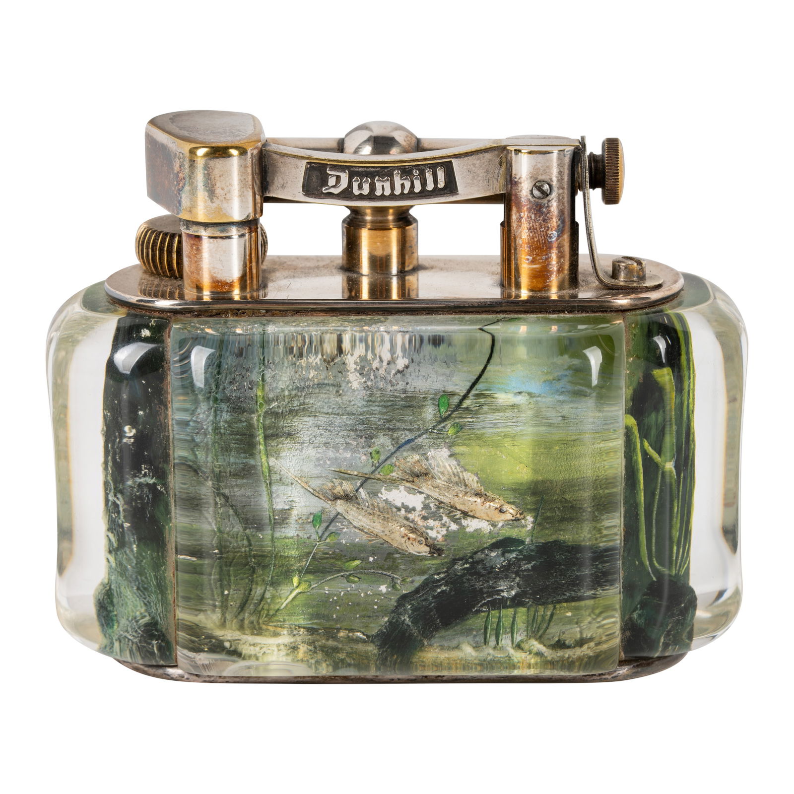 Alfred Dunhill (British 1872-1959) Half giant aquarium lighter - 2