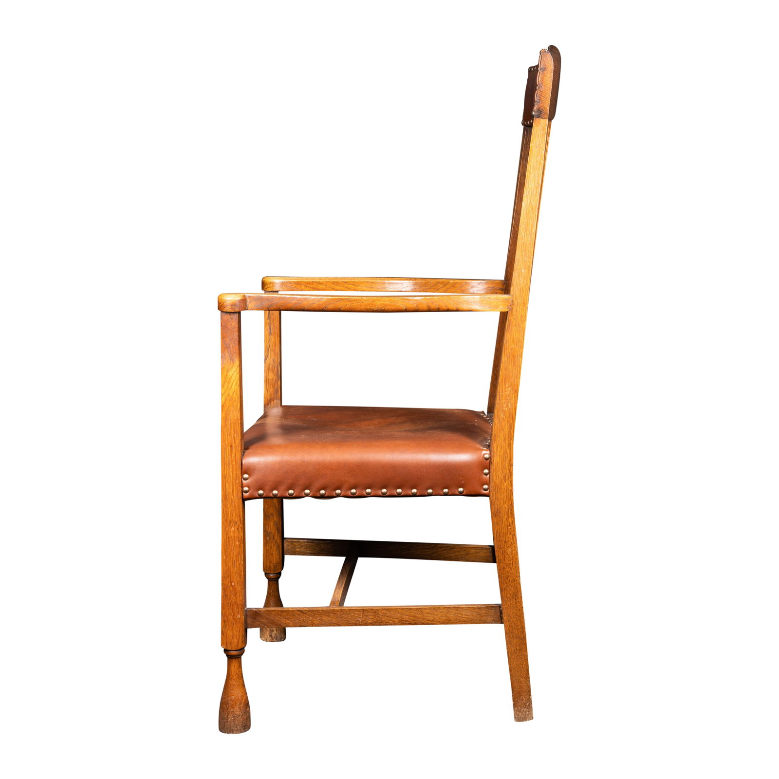 Attributed to Liberty & Co., possibly C.F.A.Voysey Arts & Crafts carver chair - 4