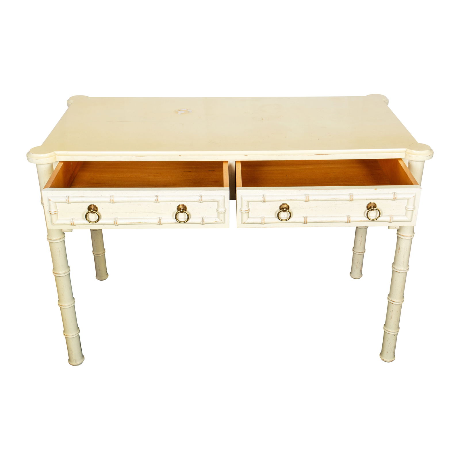 Hollywood Regency Style, Britain Palm Beach Style Desk - 3